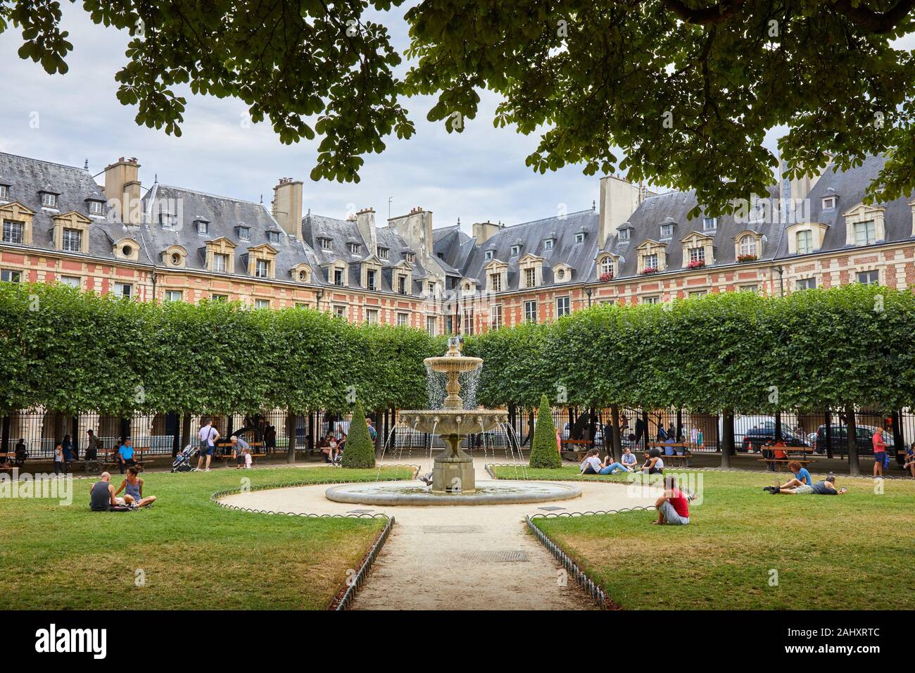 Platz Vosges, Paris, Frankreich Stockfoto