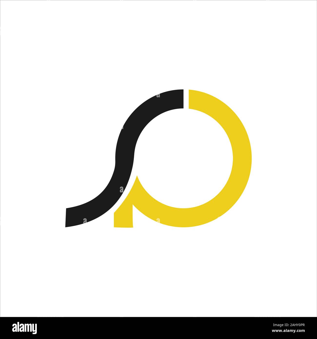Anfangsbuchstaben sp oder ps Logo vektor design Stock Vektor