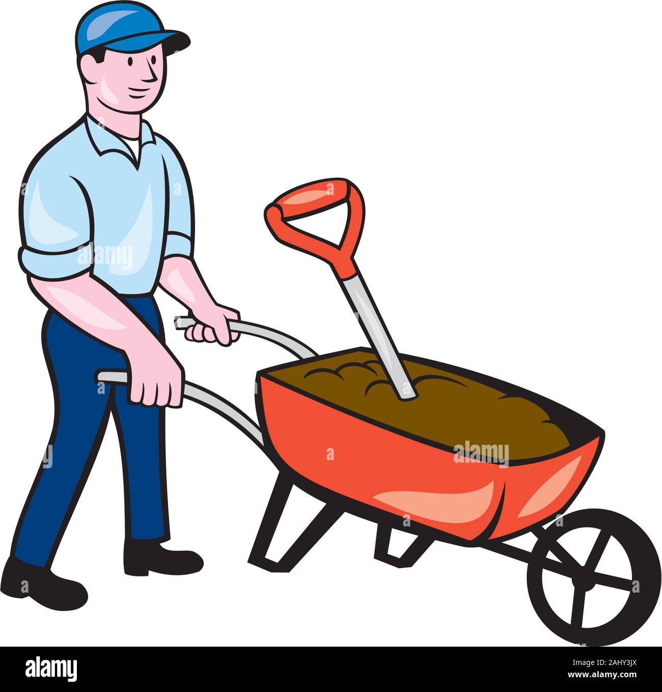 Schubkarre cartoon Fotos und Bildmaterial in hoher Auflösung Alamy