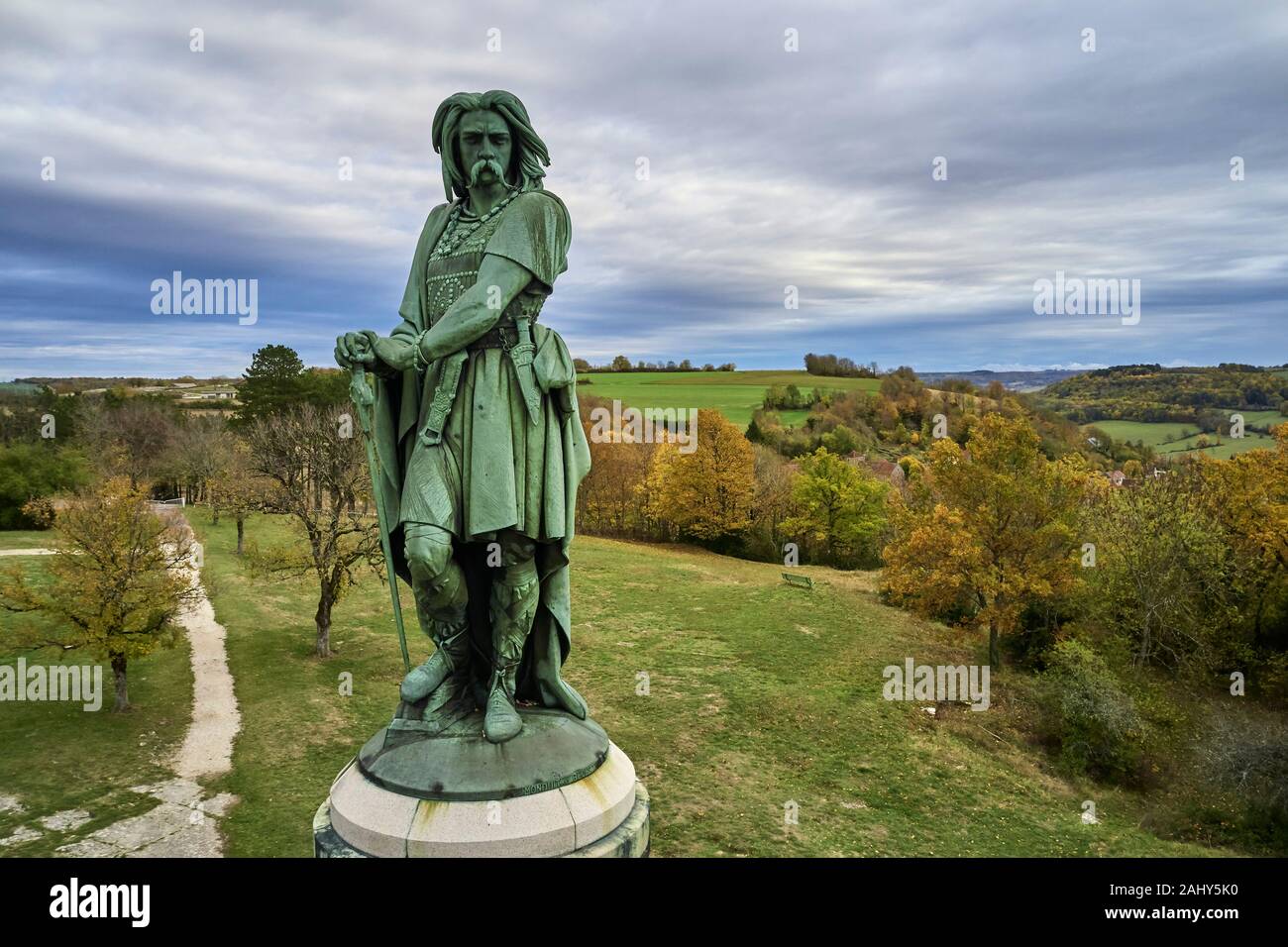 Frankreich, Côte-d’Or, Alise-Sainte-Reine, Vercingétorix Statue