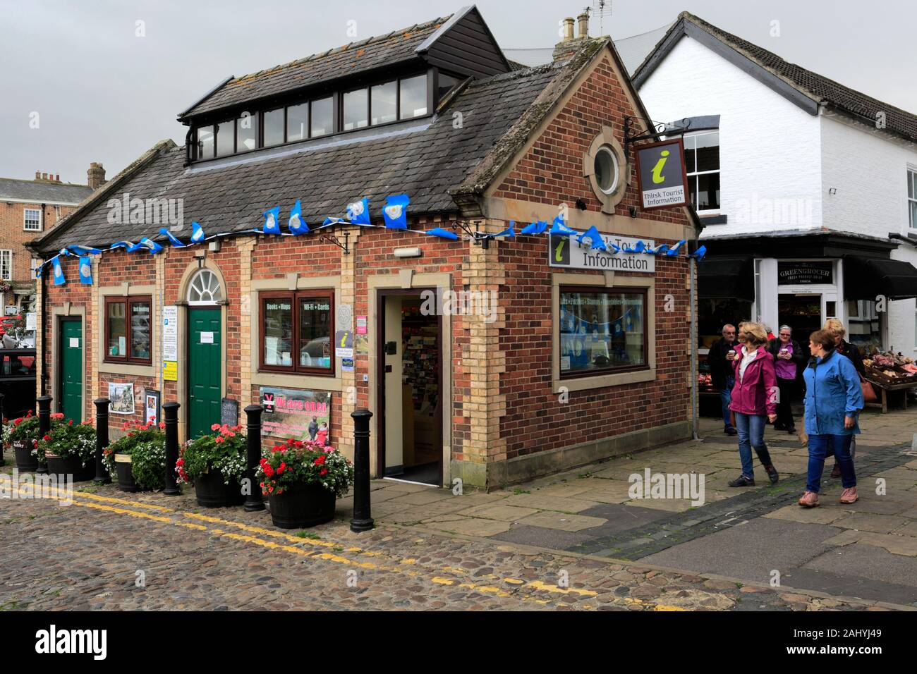 Die Tourist Information Centre, Thirsk, North Yorkshire, England, Großbritannien Stockfoto