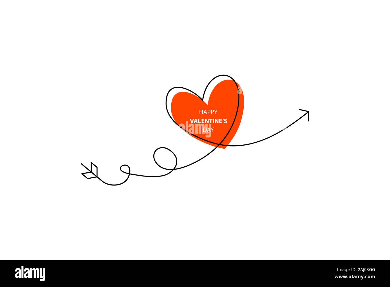Happy Valentines Tag. Liebe. My Valentine. Vector Illustration auf weißem Hintergrund. Hand gezeichnet Text für Valentines Tag Grußkarte Stock Vektor
