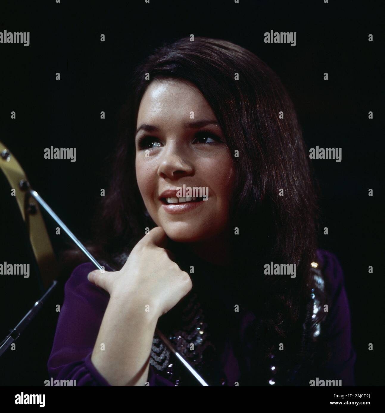 4-3-2-1 Heiß und süß, Musiksendung, Deutschland 1970, Gaststar: irische Sängerin Dana Stockfoto
