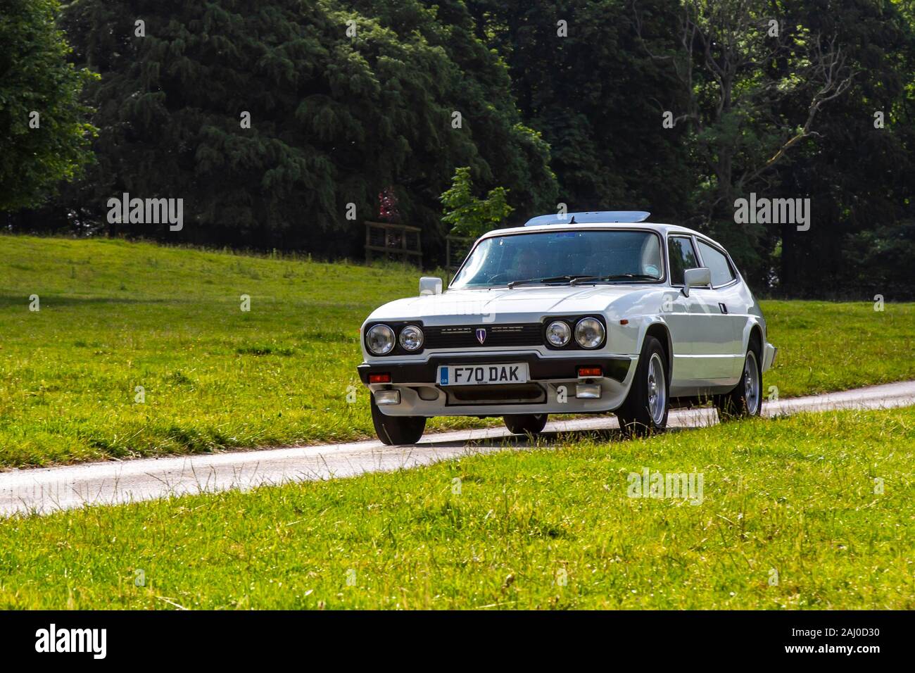 1989 Middlebridge Scimitar; klassische Autos, historics, gehegt und gepflegt, Oldtimer, sammelbaren restaurierten alten Veteran, Fahrzeuge vergangener Zeiten anreisen, für die Mark Woodward historischen Motorsport event bei Leighton Hall, Carnforth, Großbritannien Stockfoto