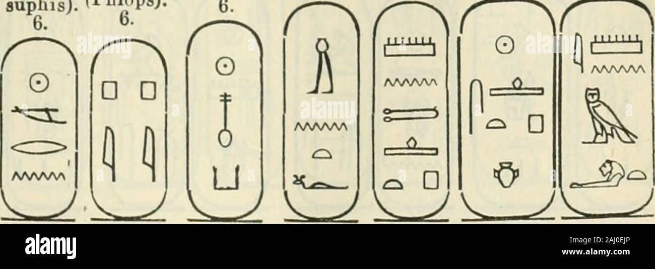Ägypten und die Sûdân; Handbuch für Reisende. Nuserre. 5. U, UU v y v y v y v y o AAftAAA 1 P erleichtern. 5. Unis (onnos). 5. A/-yVAA Teti Merenre". Nefer-ke-re Entef. Mentu -. ,-4t io (Othoes). (Methu - Pepi (phiopg n.) hotep. 11. Amenemhet I. U. 6. suphis). (Pliiops). g. ^ &Lt;^^ - ich". 6. b X - - - V f f^r^^^^^ -=^Senwosret (Sesostris) I.12.. Senwosret Senwosret Amenemhet n. 12. (Sesostris) II. 12. (Sesostvis) UI. 12. Q1 P oUU u r^^^^^ Amenemhet III. 12. o AAAAAA L -^V z Stockfoto