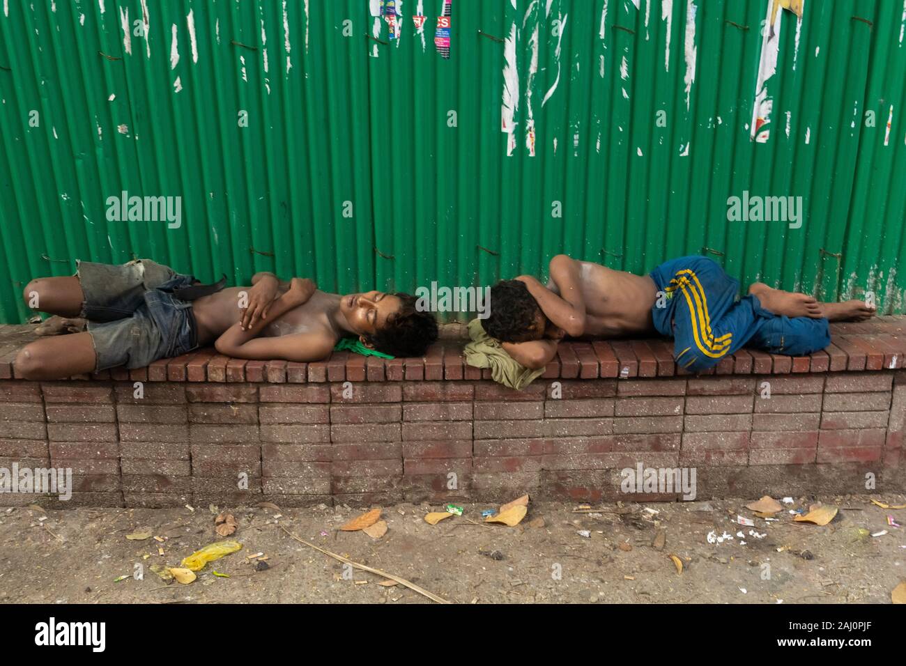Straßenkinder Stockfoto