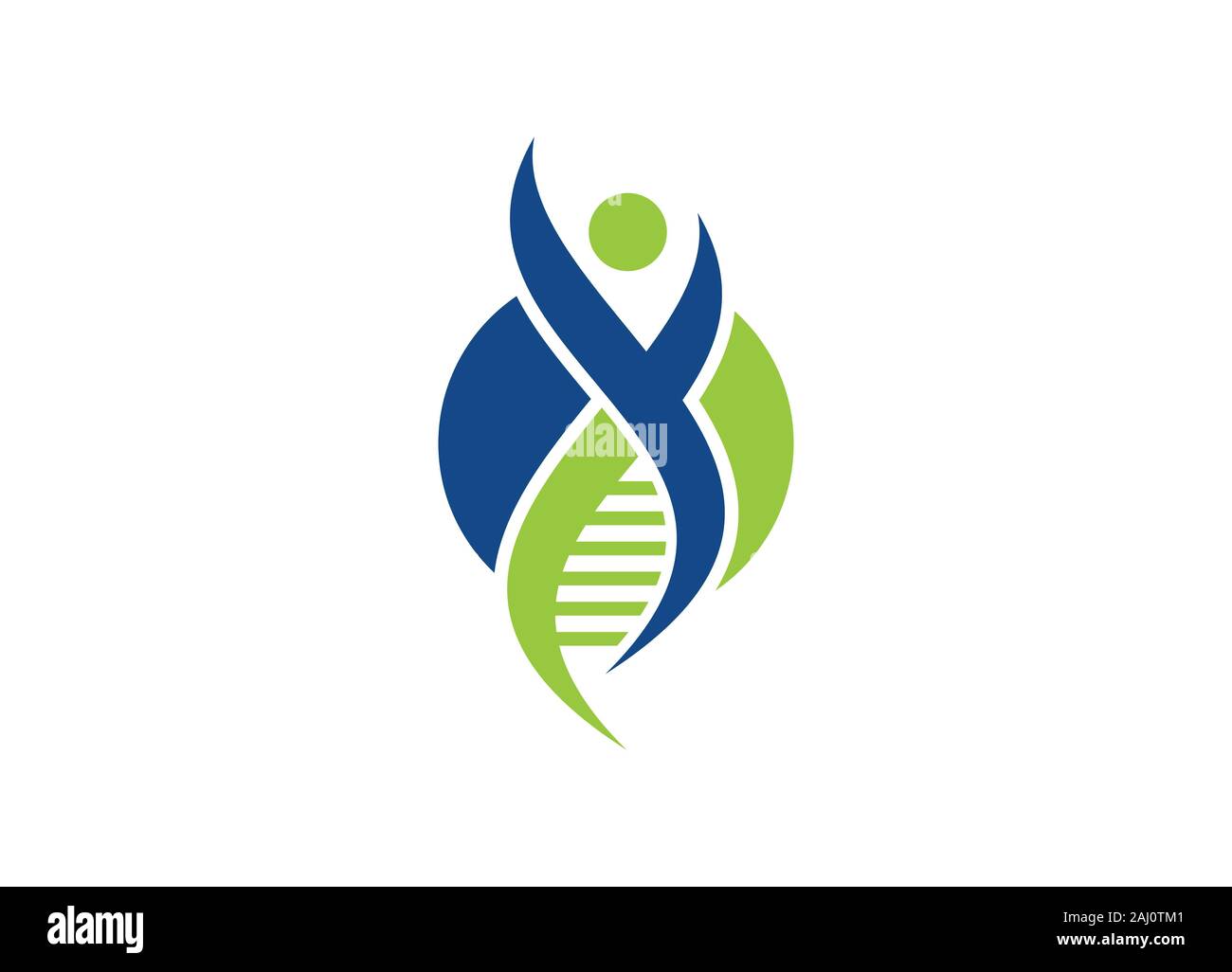 DNA-Vektor logo Vorlage. Genetik Vektor Design Stock Vektor