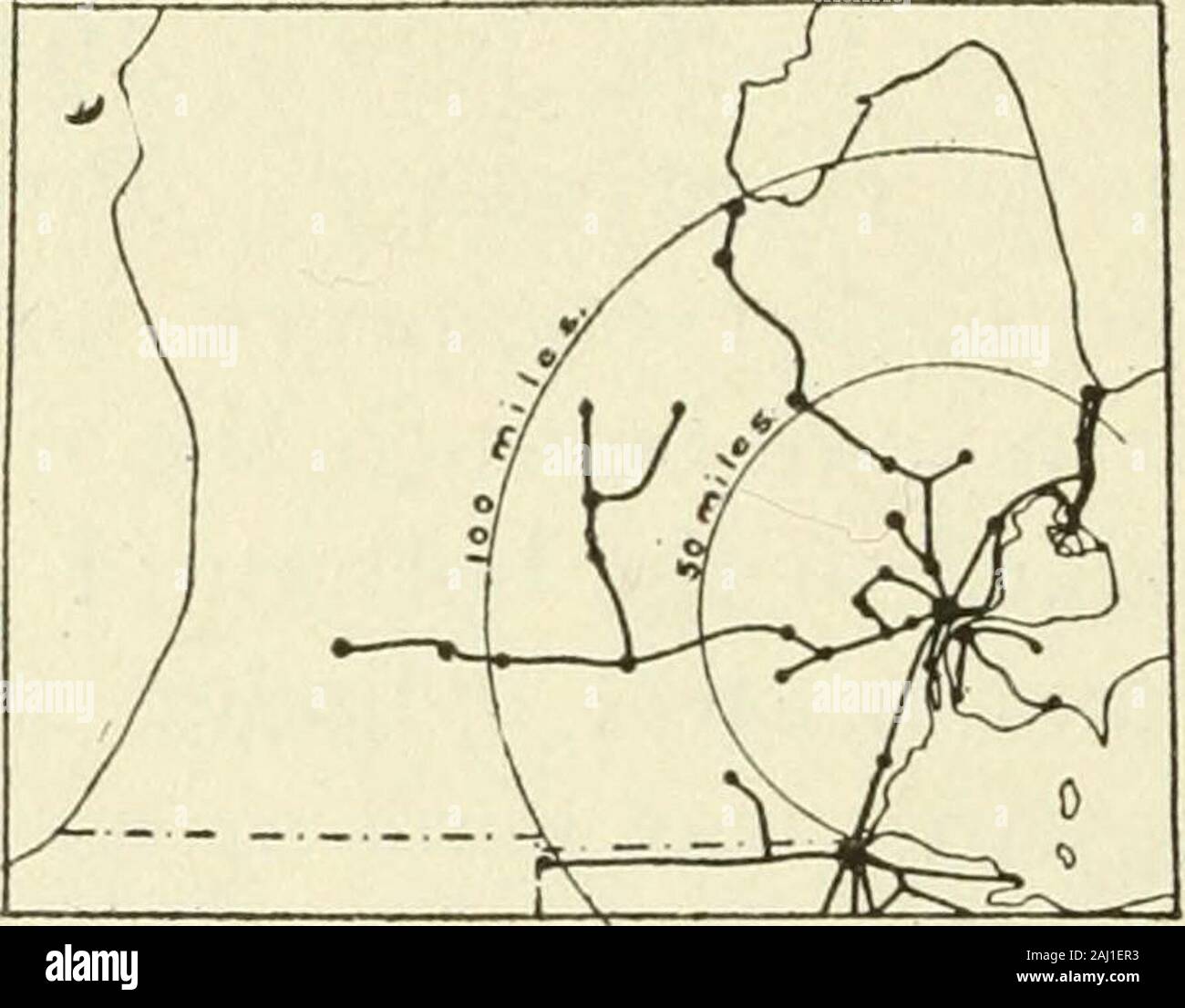 Die historische Geographie von Detroit. oit. Vor seiner constructionand verwenden, es gab viel Verzögerung in die Züge, Be- und Entladen von autofähren und das Zusammensetzen. Im Winter, Eis im Fluss - und während der seasonof Navigation die schweren Verkehr vorbei und downthe Fluss - mischte sich mit der Verabschiedung des Auto - 64. Ebd. 65. Sherzer, Geologie von Wayne Co., 24. 66. Ebd.; Mich Flugschriften 1850 bis 1877, XIX, 106. 276 HISTORISCHE GEOGRAPHIE VON DETROIT Fähren. Züge jetzt fahren Sie durch den Tunnel in dieverbleibende Zeit es Früher nahm die Autofähren zu laden. Überland Eisenbahnen sind von l projiziert Stockfoto