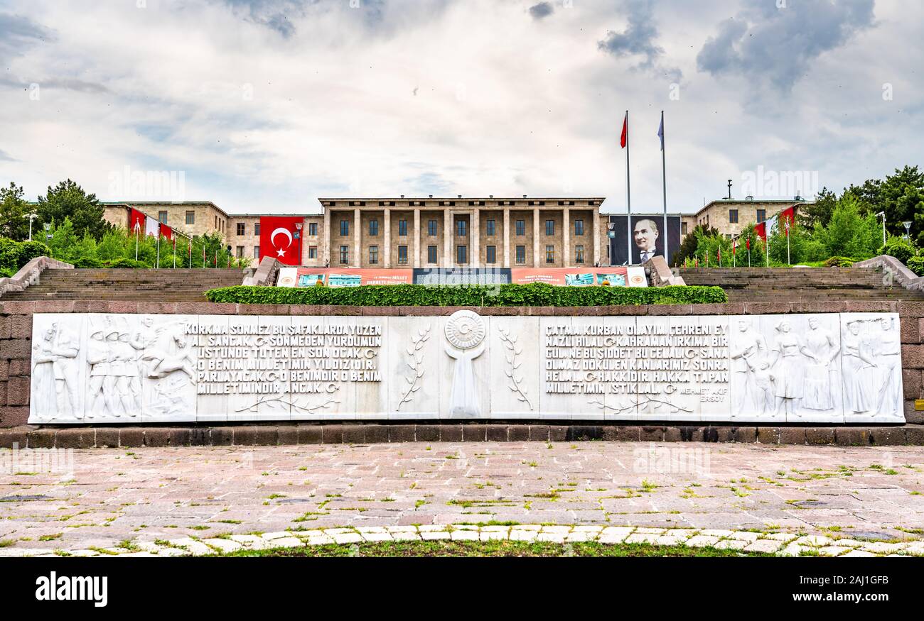 Die Große Nationalversammlung der Türkei in Ankara. Stockfoto