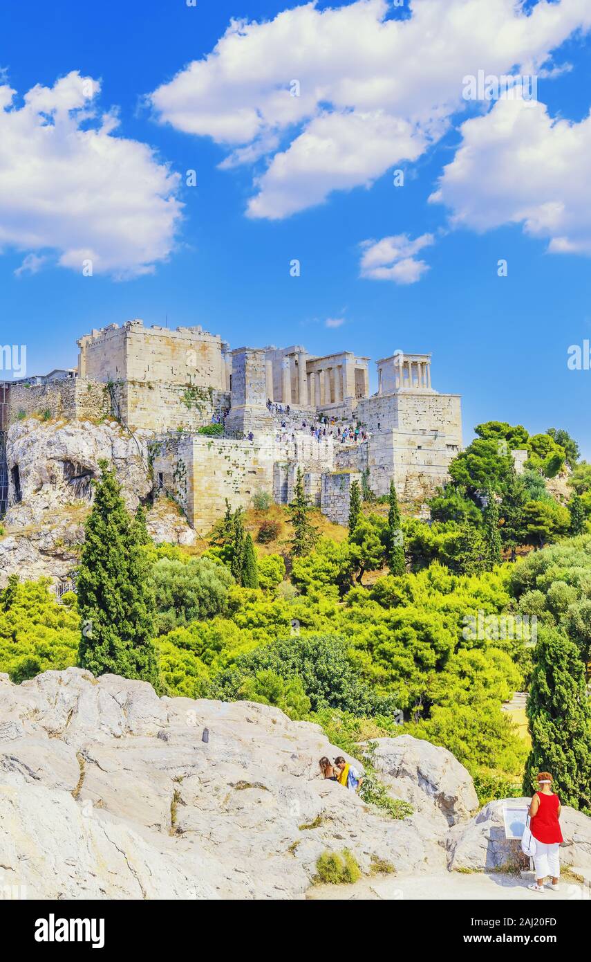 Akropolis von Athen, UNESCO, Athen, Griechenland, Europa Stockfoto