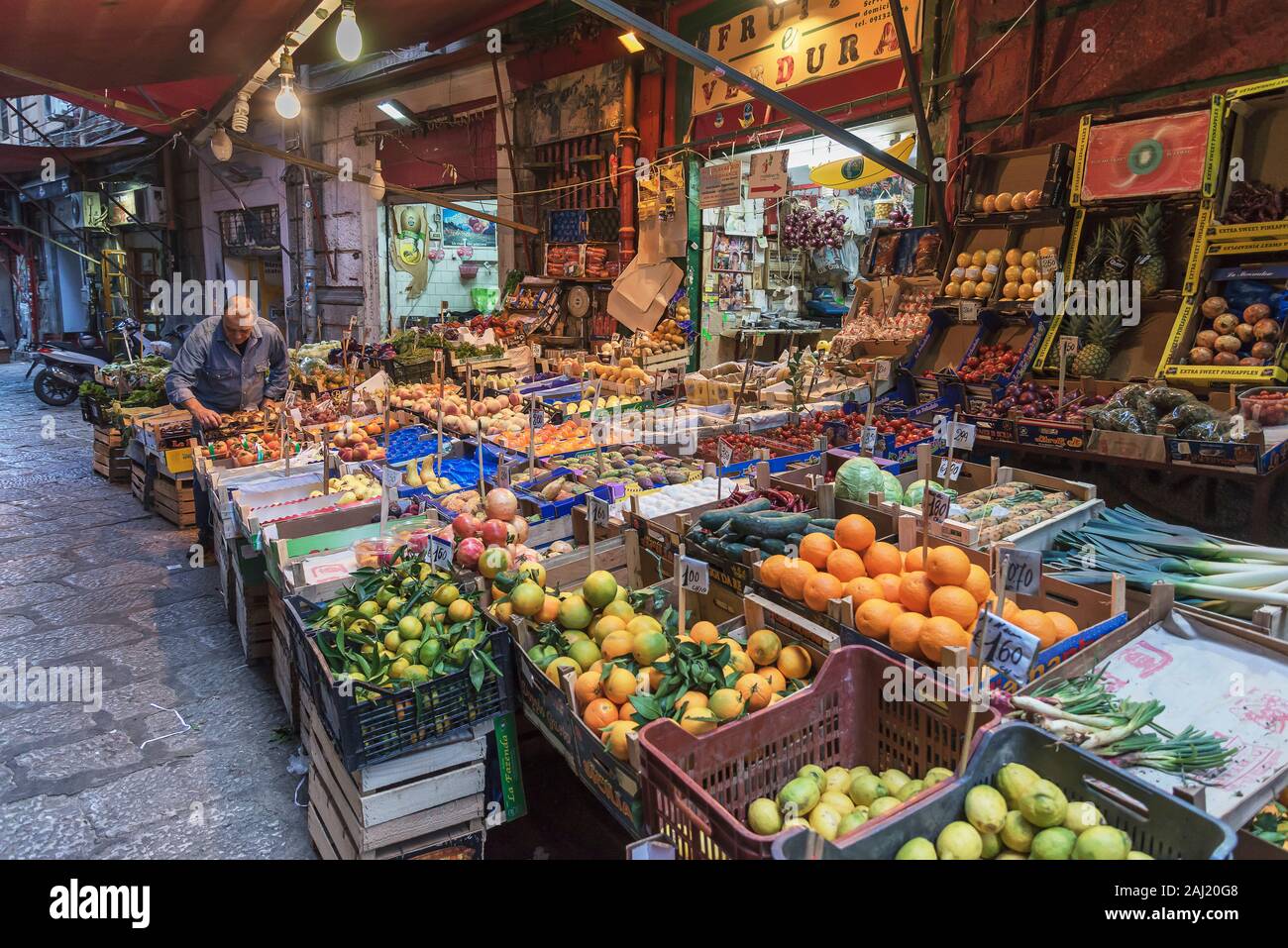 Vucciria Markt, Palermo, Sizilien, Italien, Europa Stockfoto