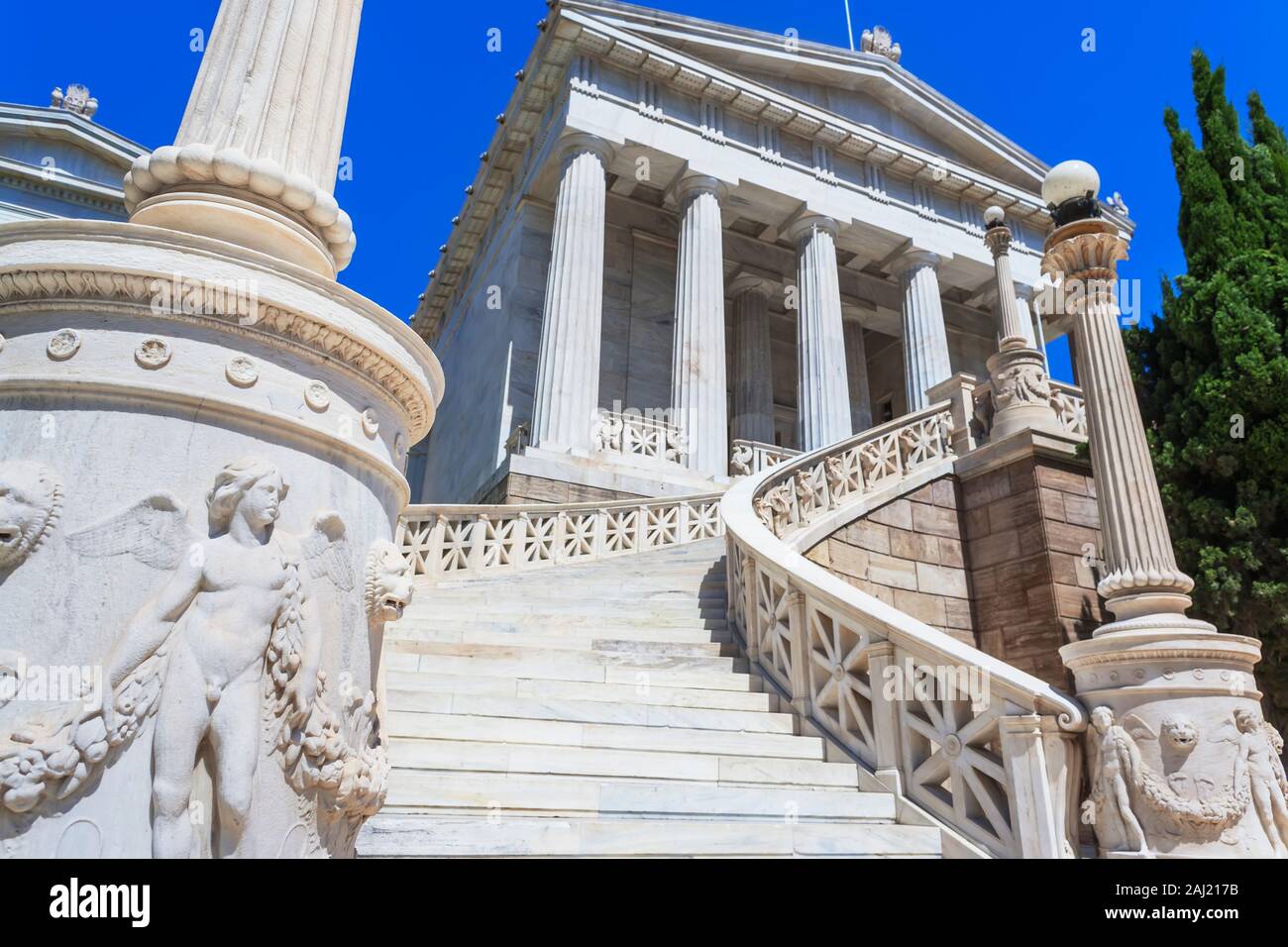 Nationalbibliothek, Athen, Griechenland, Europa Stockfoto