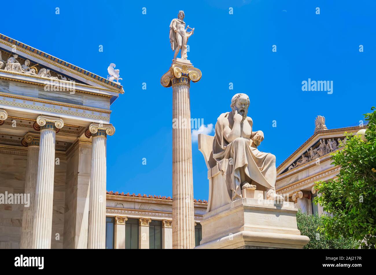 Akademie von Athen, Athen, Griechenland, Europa Stockfoto