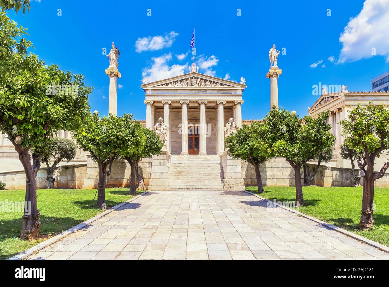 Akademie von Athen, Athen, Griechenland, Europa Stockfoto