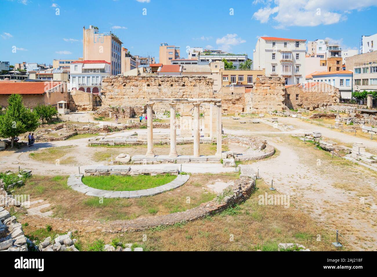 Bibliothek des Hadrian, Athen, Griechenland, Europa Stockfoto