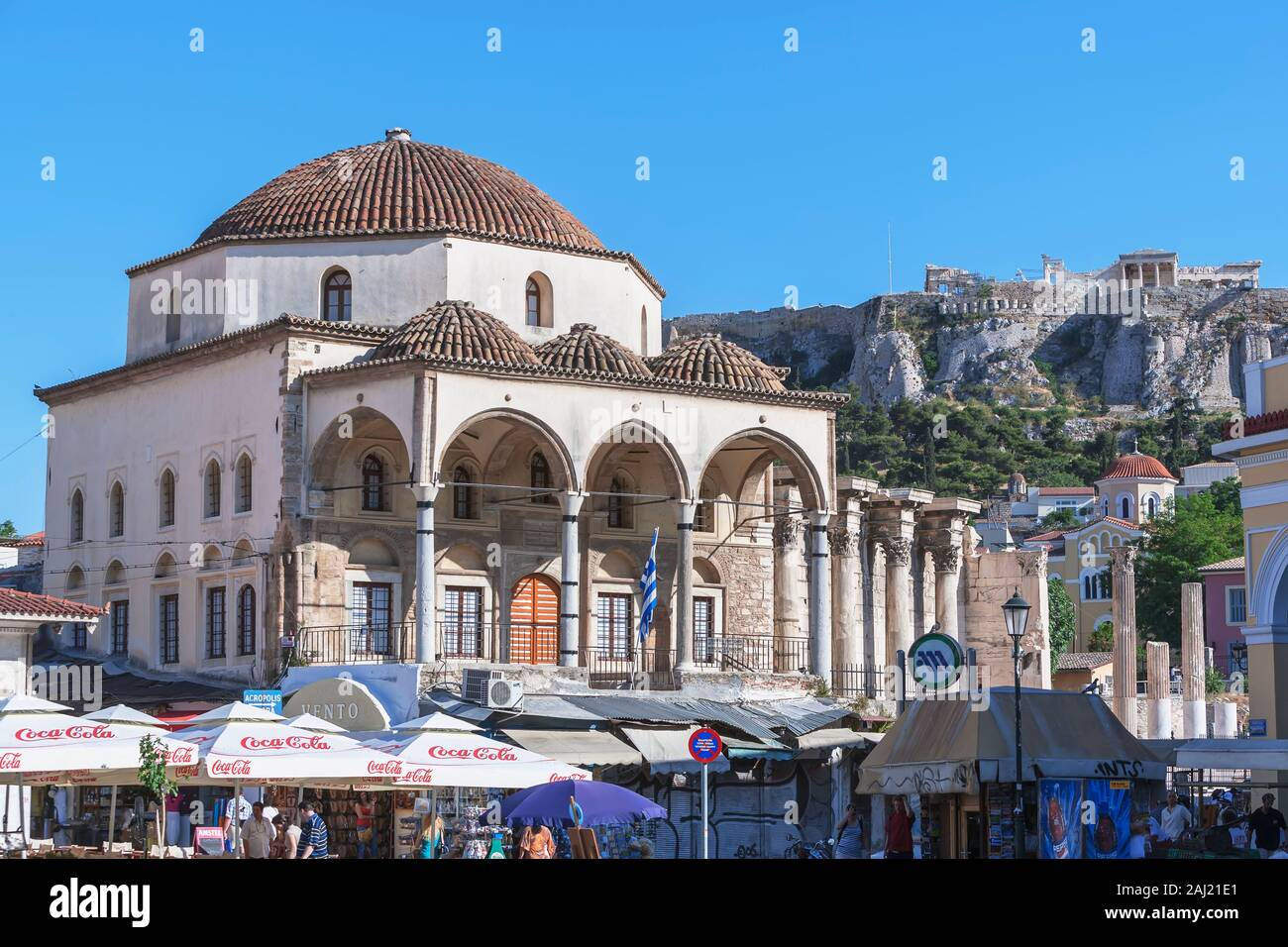 Monastiraki-Platz, Athen, Griechenland, Europa Stockfoto