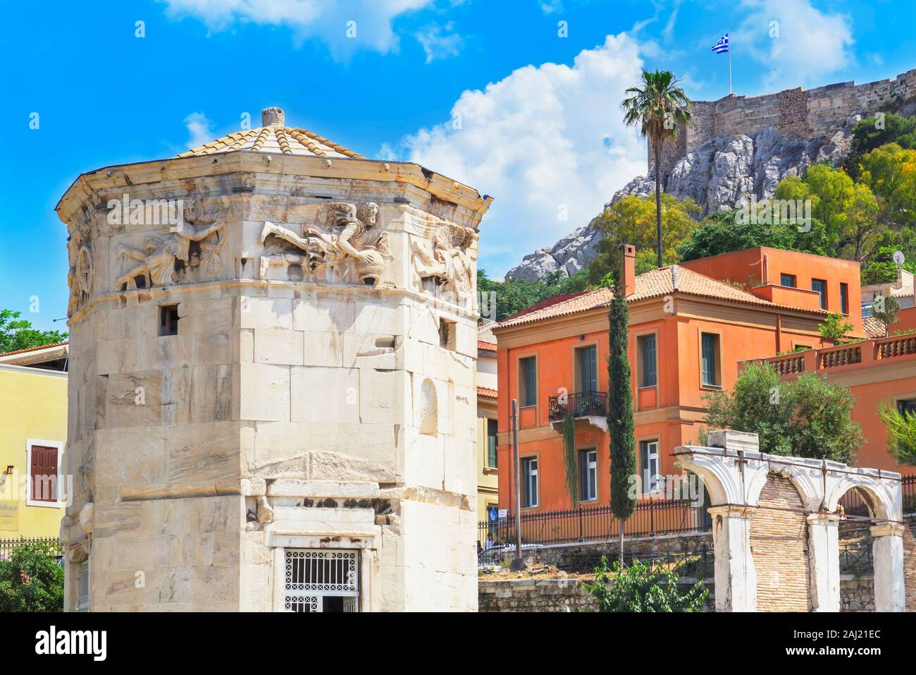 Turm der Winde, Athen, Griechenland, Europa Stockfoto