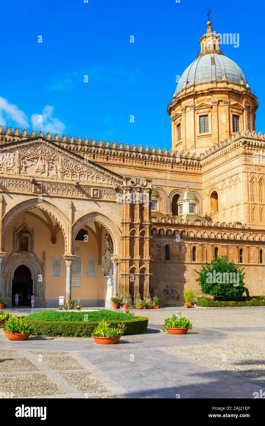 Die Kathedrale von Palermo, UNESCO, Palermo, Sizilien, Italien, Europa Stockfoto