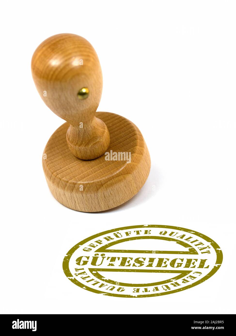 Stempel, Siegel, geprüfte Qualität Stockfoto