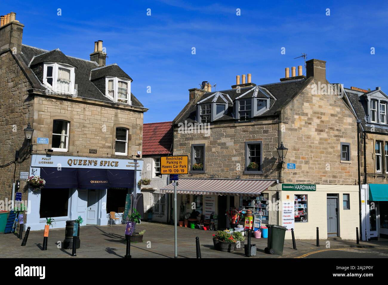 High Street, South Queensferry, Edinburgh, Schottland, Vereinigtes Königreich Stockfoto