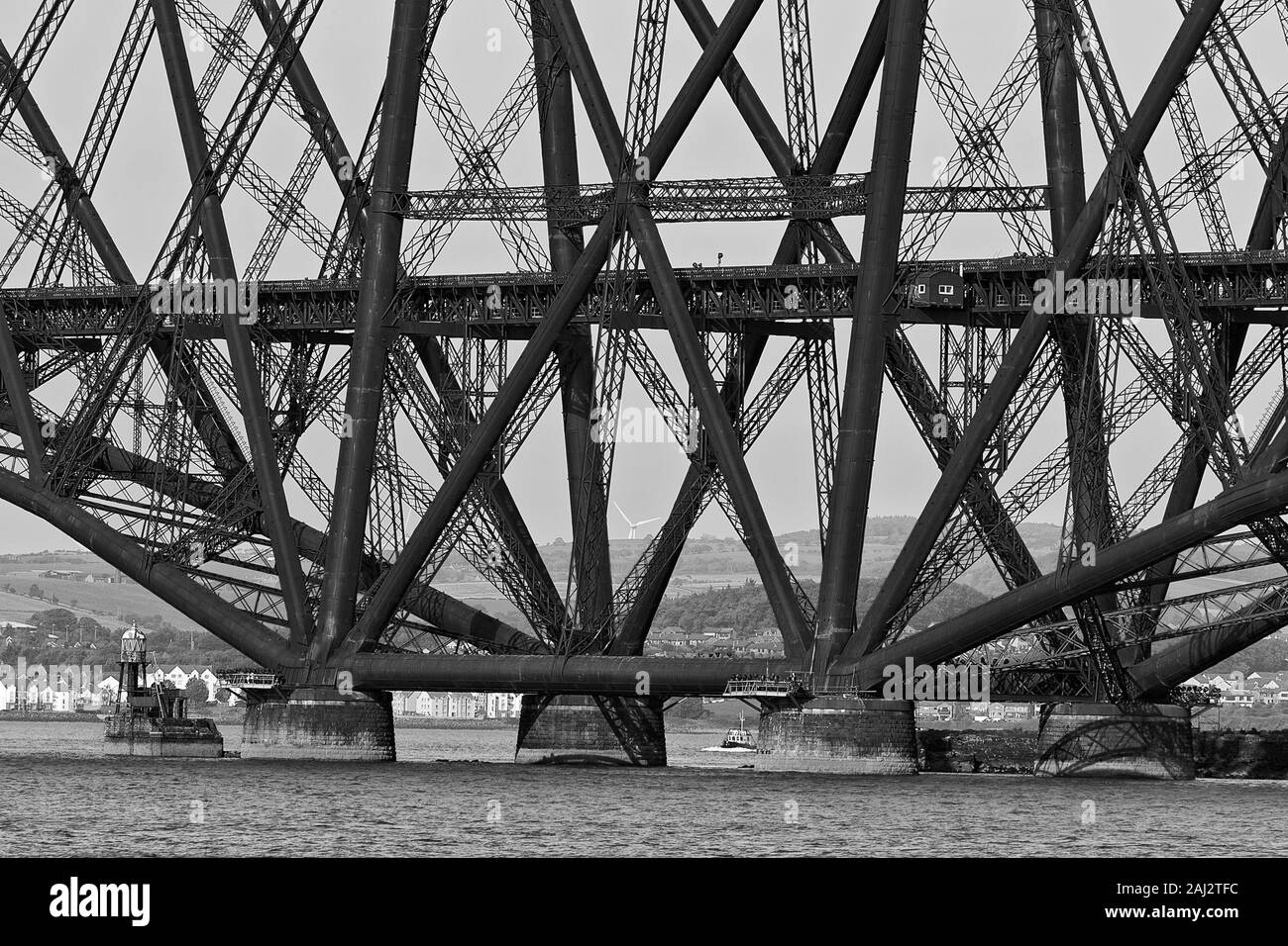 Forth Bridge, South Queensferry, Edinburgh, Schottland, Vereinigtes Königreich Stockfoto