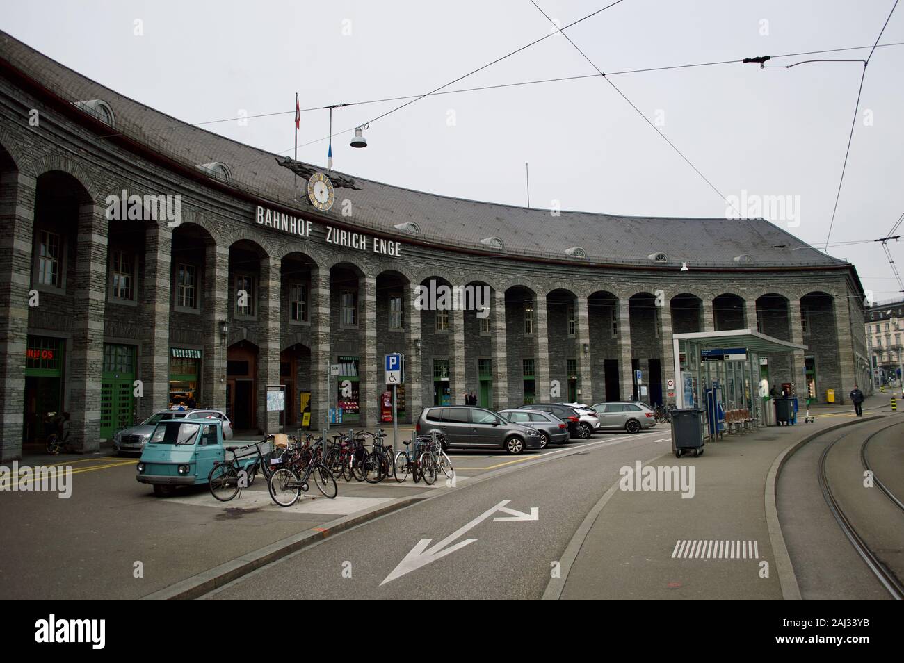 Zürich Enge Bahnhof in Zürich, Schweiz Stockfoto