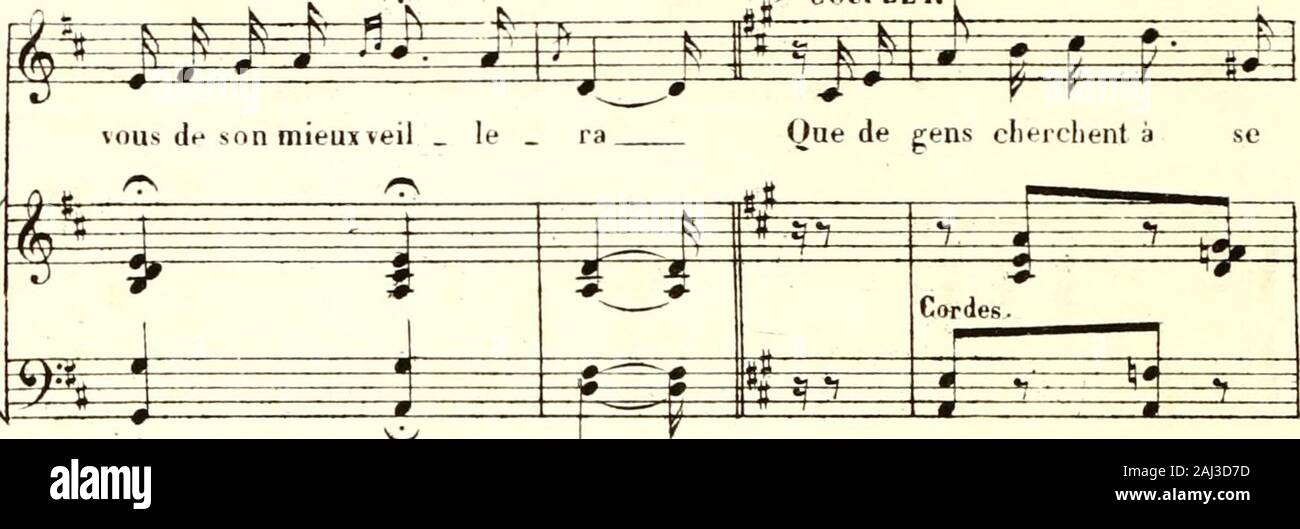 Chilpéric; opéra-bouffe en 3 Actes & 4 Tableaus. 17 (2 V COUPLET.. a^m-^i^H =^^^^^^^^ jr Nui. Neu! Kl ce la par amhiJi - Dautres voudraient sentre dé. Stockfoto