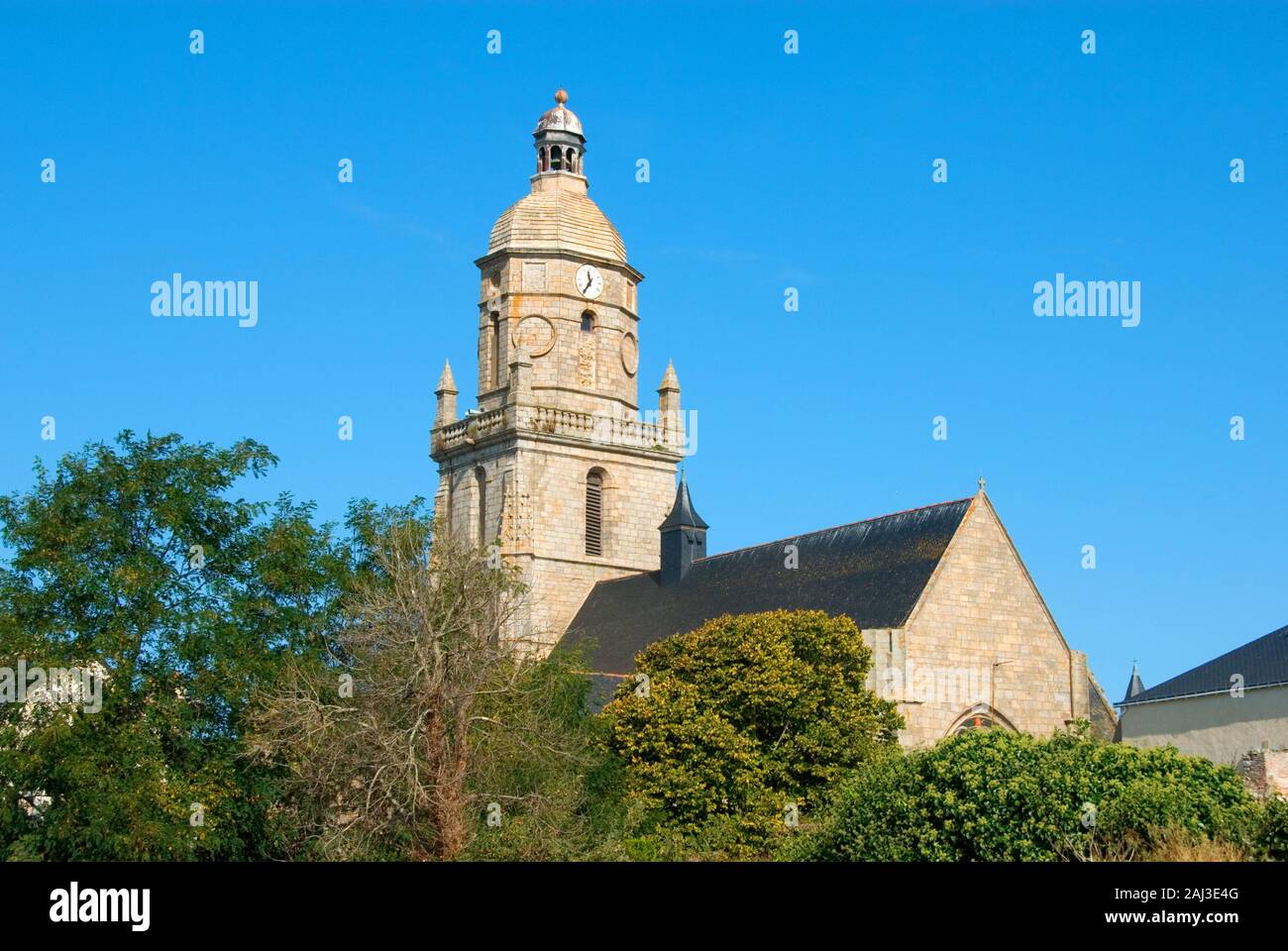 Frankreich, Bretagne, Pays de la Loire, Loire Atlantique, Halbinsel Guérande, Le Croisic, Kirche, Notre-Dame-de-PitiÈ Stockfoto