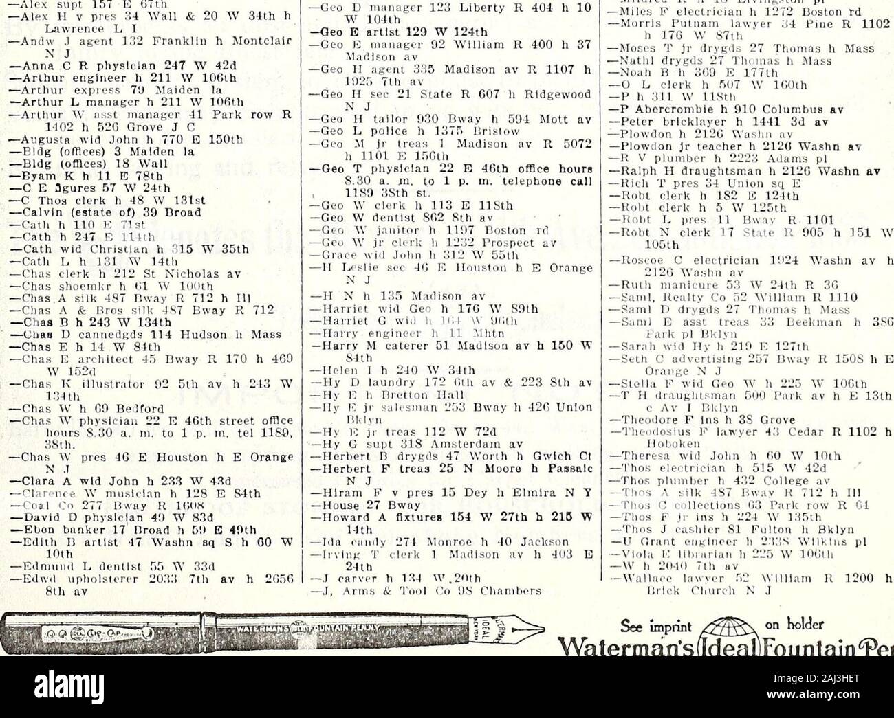 Trow's Allgemeines Verzeichnis der Stadtteile von Manhattan und Bronx, New York. s 529 Bway R51x Sekretärin h8 Oth ein ich Pumpen 09 Kammern h Ruther-) Klempner h 304 Willis av ich ein Statistiker 114 E 28 h14 Bryant avJ C ins 47 Maiden la Es 802ft I31 Na-au It 12 (19 Uhr Gipfel. N JJ C Veranstalter 50 Bway R 69 o D h229 W 101 123 Liberty R404h R400 h2: 21 Staatliche R607 li Rldgewood Bway h 594 Mott av 375 Bristow ich Madison av-R5072i E Baeume 17 Batterie pi R1 Park Av rbv Immobilien G3 Walwrence n Agent 35 W. Rd N J i h MS I t 282 9. Einem ren R39 h-Lrdyard Insp h 148 E 18 GP G) h32V-I-I. Ury Stockfoto