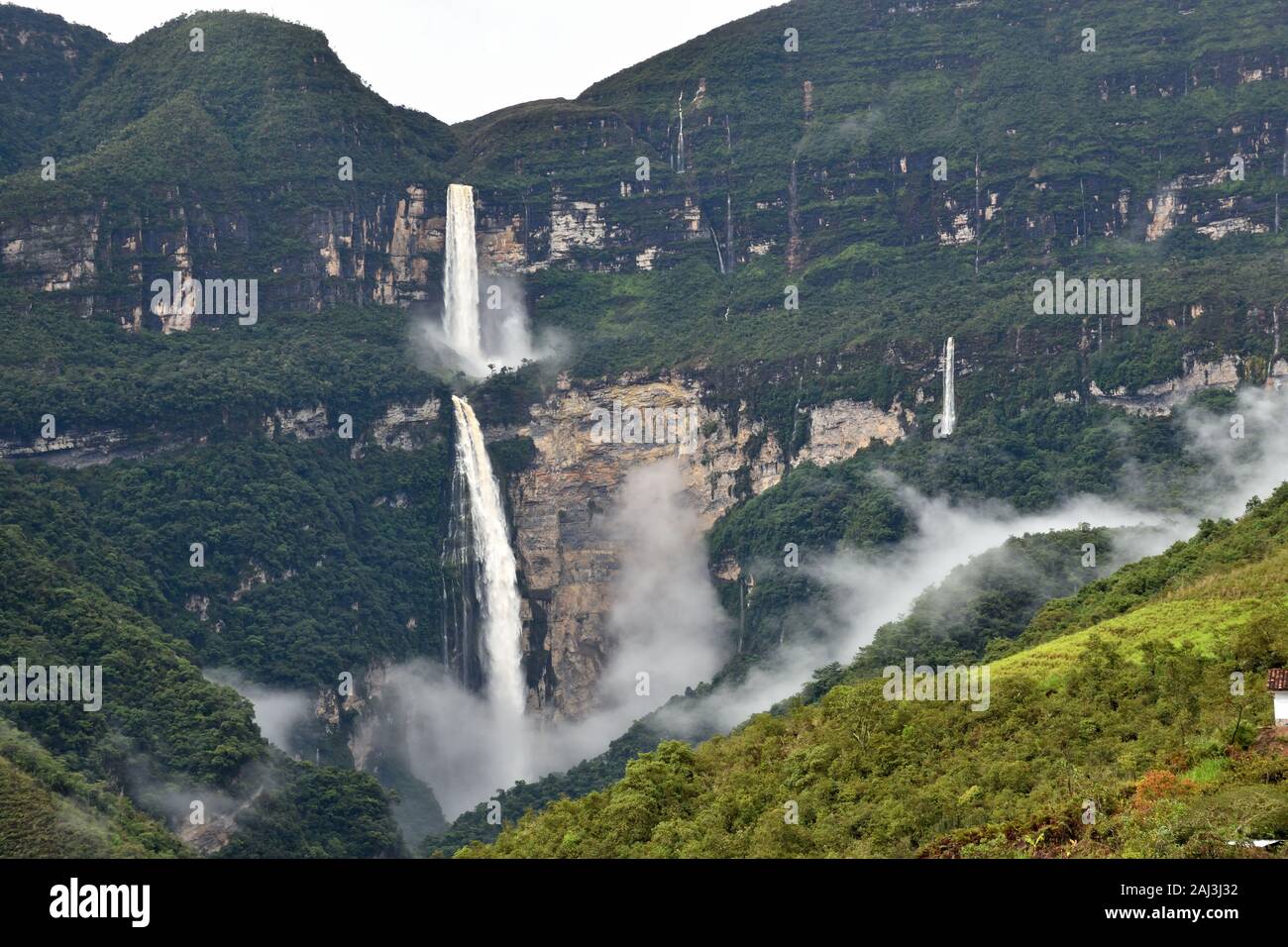 Gogta Wasserfall Peru amazonas Peru Stockfoto