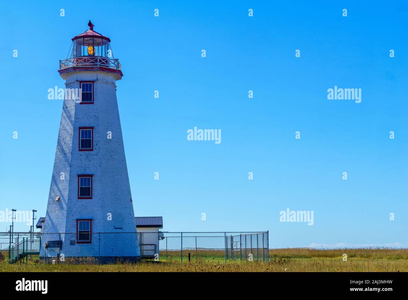 Die North Point Leuchtturm, in Prince Edward Island, Kanada Stockfoto