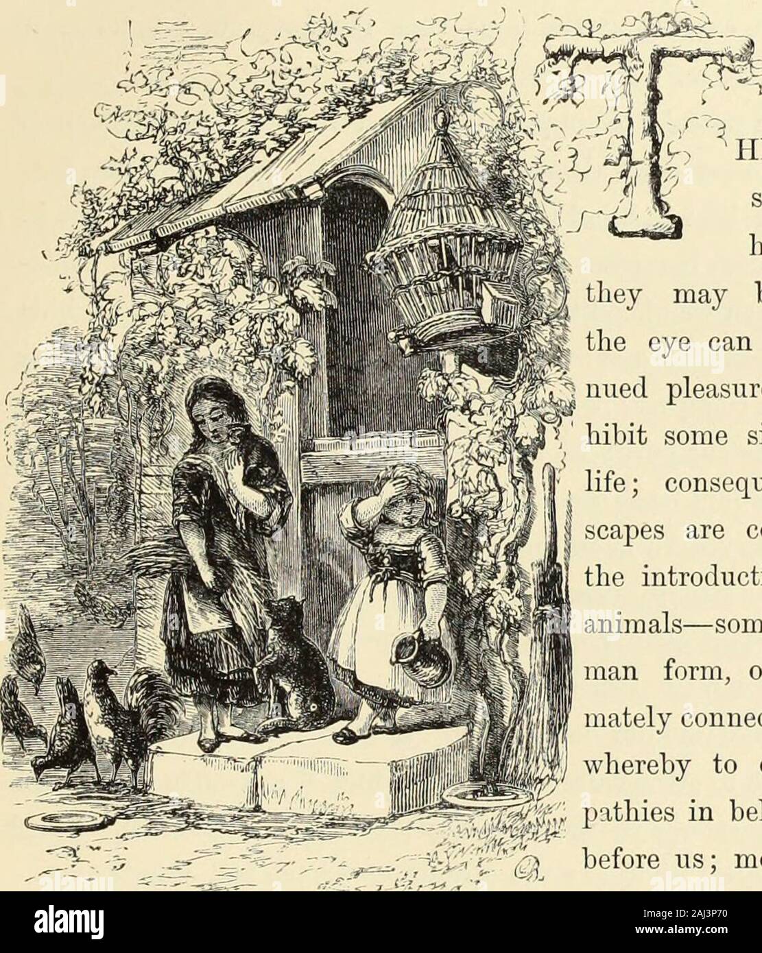 Theorie und Praxis der Landschaftsmalerei in Wasser - Farben illustriert durch eine Reihe von sechsundzwanzig Zeichnungen und Pläne in Farben, und zahlreiche Holzschnitte. macht. Die Zeichnung sollte daher begann mit einem Waschen der Indischen gelb, oder ein mixtureof, Farbe und indisch rot, der zweite tint Indischen kann rot und In-digo oder Sepia und Indigo, mit ein wenig crimson See sein werden. Französische Blau können anstelle von Indigo verwendet ebenfalls; Cobalt besitzt kaum Kraft genug ofmuch Service zu sein. Die Töne von Gebäuden in diesem Licht gesehen, kann withsepia, Braun oder Violett krapp Krapp, kombiniert mit Fren gemacht werden Stockfoto