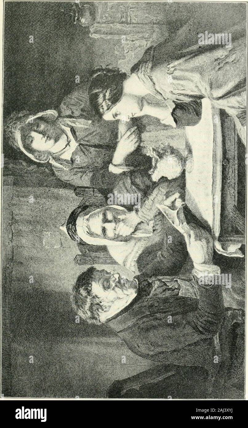 Die Internationale Bibliothek der berühmten Literatur, einer Auswahl aus der großen Schriftsteller der Welt, antiken, mittelalterlichen und modernen mit biographischen und Erläuterungen und kritische Essays durch viele herausragende Autoren. dylls, trugen zum St. James Gazette, und 1887 gesammelt. Die Besten seiner anderen sind: ein Fenster in Thrums, der Kleine Minister , Tommy und eine Biographie seiner Mutter Margaret Ogilvy. Für die Bühne er die erfolgreiche Komödien Walker, London, die Professoren Liebesgeschichte geschrieben hat, und der kleine Herr Minister, eine Dramatisierung von seinem eigenen Roman.] Jungs und Mädchen. Mit der schweren A Stockfoto