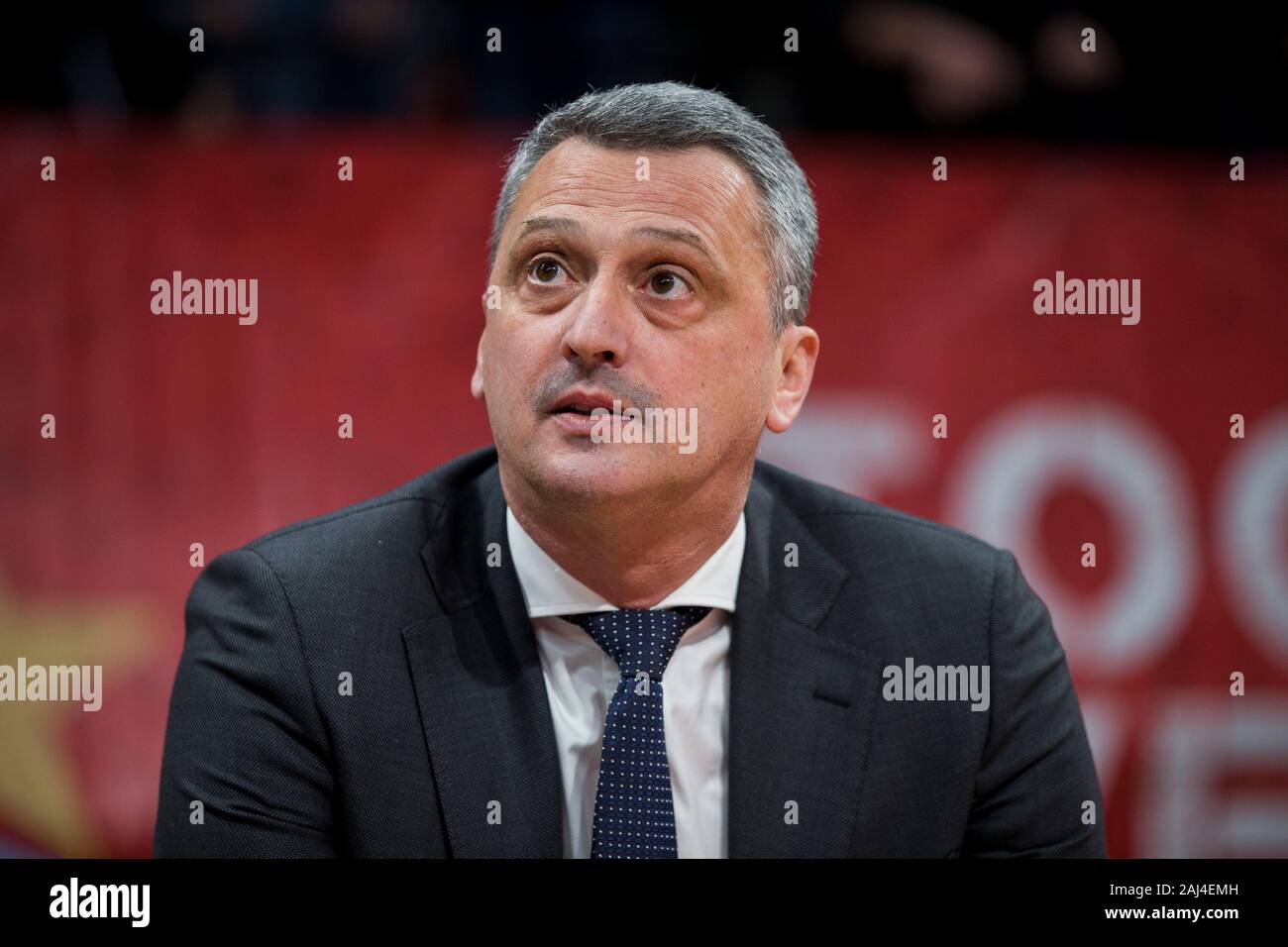 Belgrad, Serbien. 2 Jan, 2020. Head Coach Dejan Radonijc des FC Bayern München. Credit: Nikola Krstic/Alamy leben Nachrichten Stockfoto