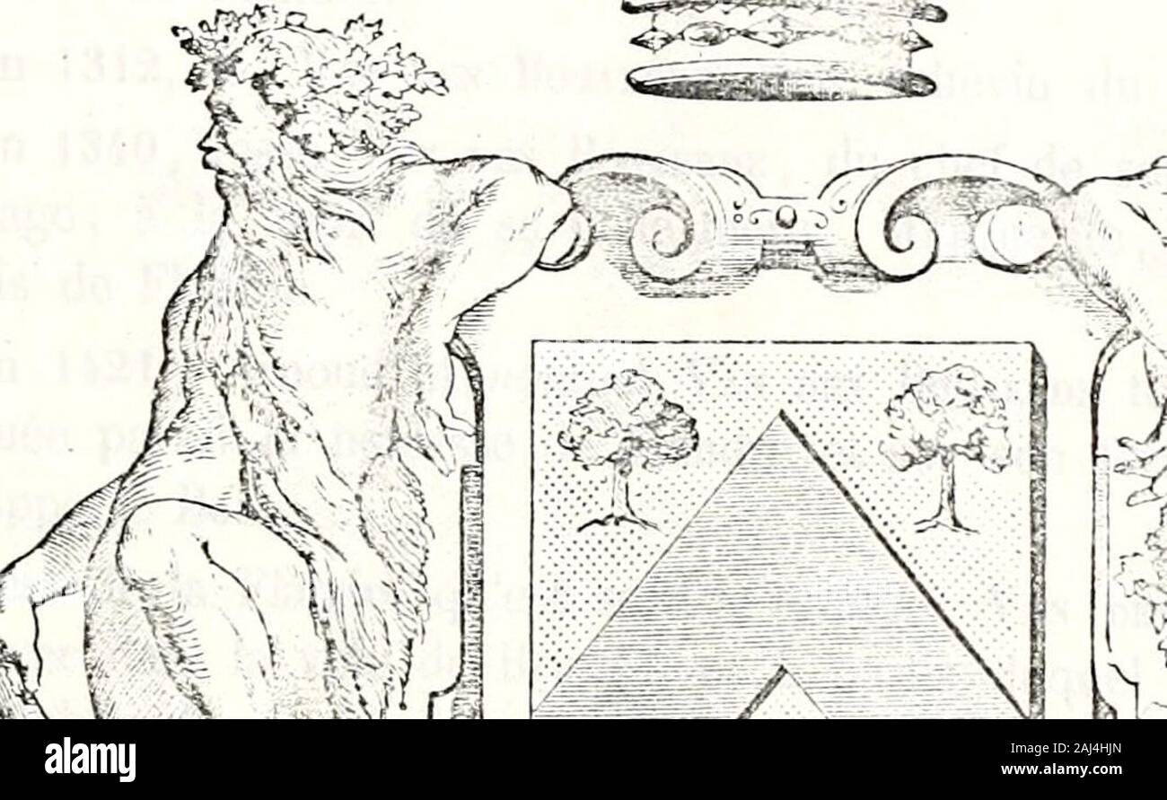 Le nobiliaire Universel ou Recueil général des généalogies vérdiques historiques et les Maisons Tierras de l'Europe. Mir Henriette de Fiecrert. 11 mourut Le 21 Juin 1832, Avant eu deson Mariage trois Enfants: 1° Félix qui suit; ? 2° Emmanuel-Sylvain, Mitglied de la Société de statiiiiue universelle: 3 François-Louis, mort Jeune. Xiv. Félix-Augustin Eaudard, Baron de Sainte-James, né Le 19 Mars 1798, fut Beispiele fort Jeune dans les Gardes du corps du Roi Et y Resta Jus-quen 1824; passé ensuite Au 3 Régiment de Chasseurs à Cheval, il fit lacampagne dEspagne et Celle de Morée, et fut nommé Capitain Stockfoto
