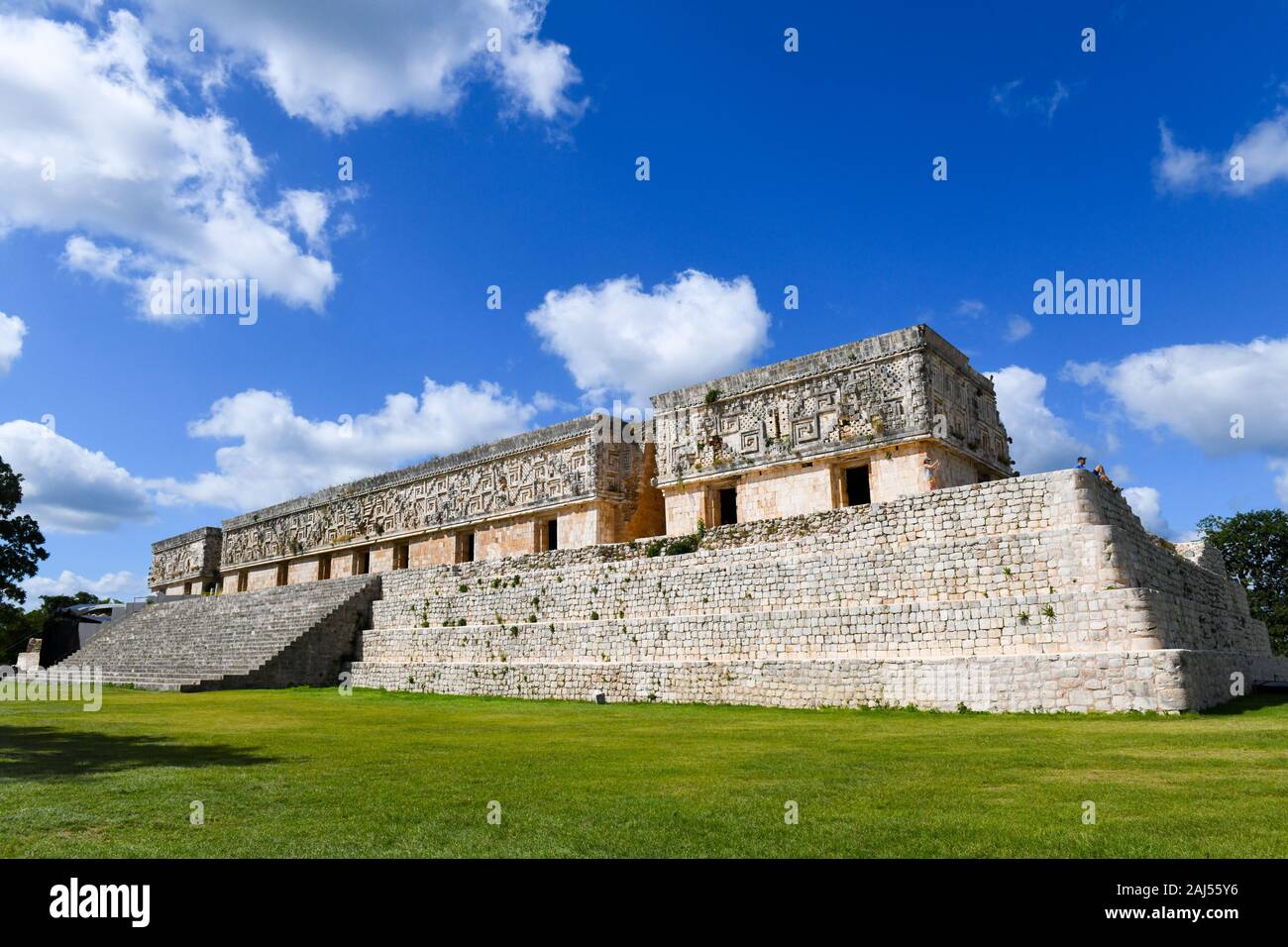 Maya Archäologische Stätte Uxmal, Yucatan, Mexiko Stockfoto