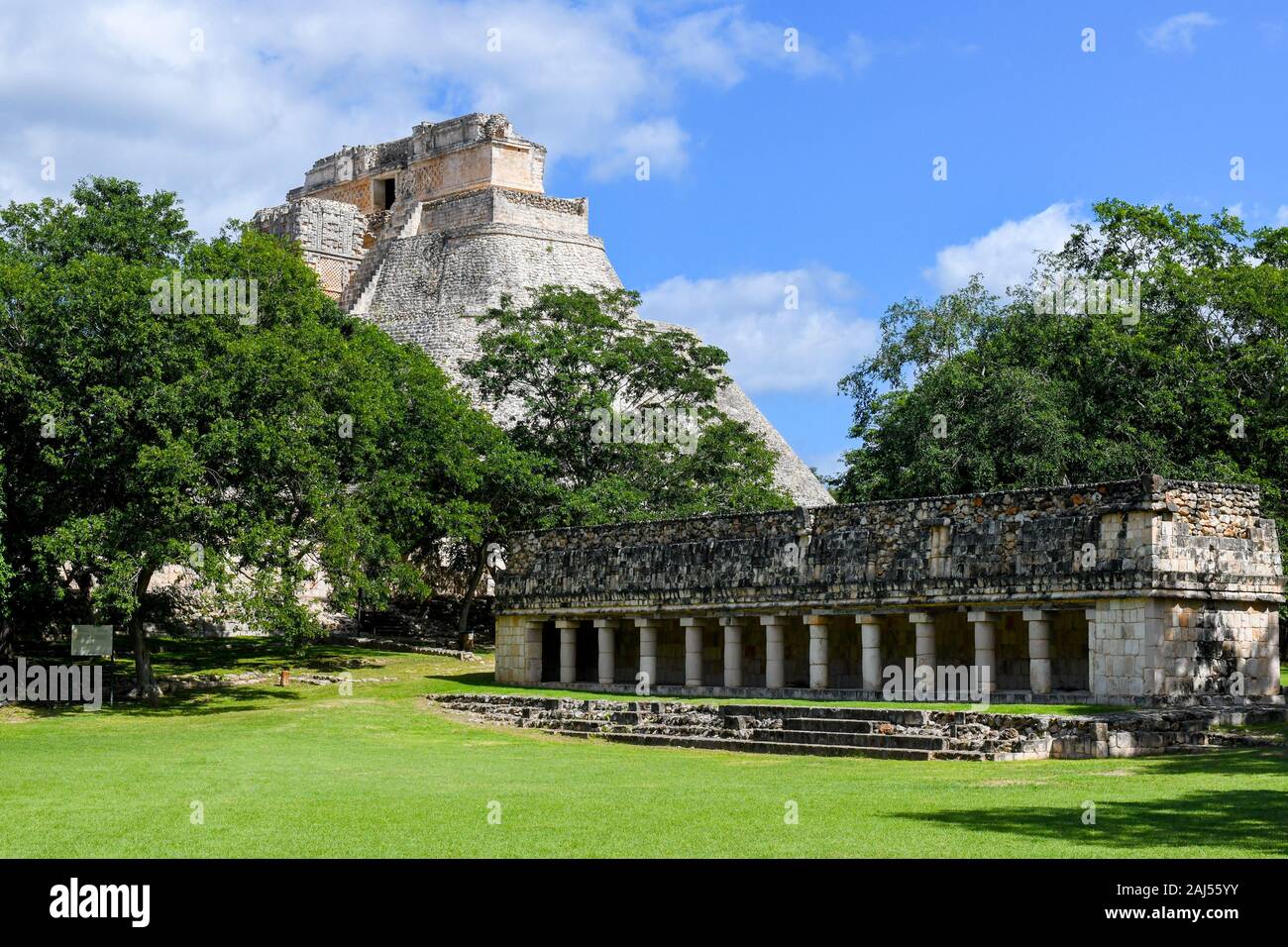 Maya Archäologische Stätte Uxmal, Yucatan, Mexiko Stockfoto