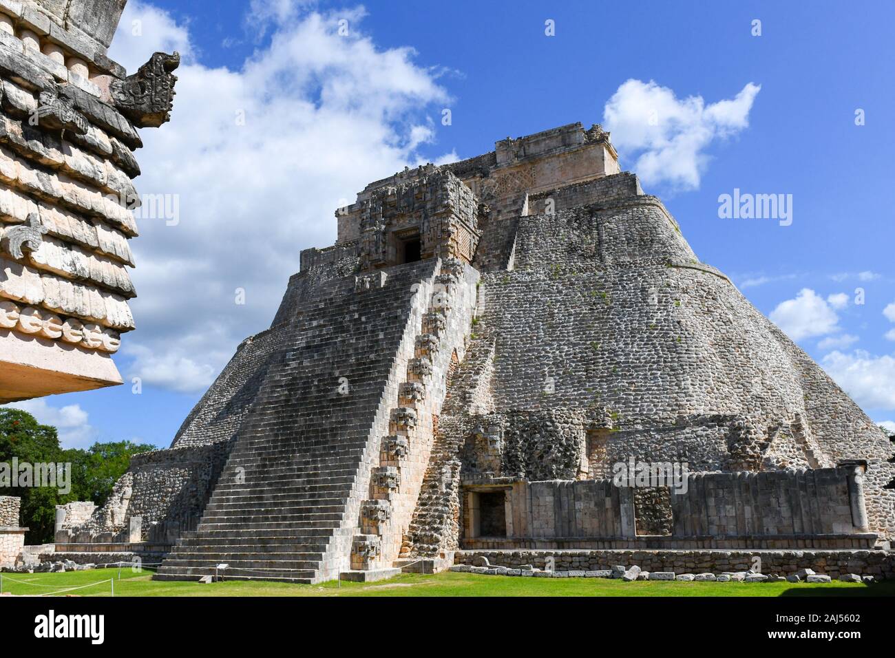 Maya Archäologische Stätte Uxmal, Yucatan, Mexiko Stockfoto