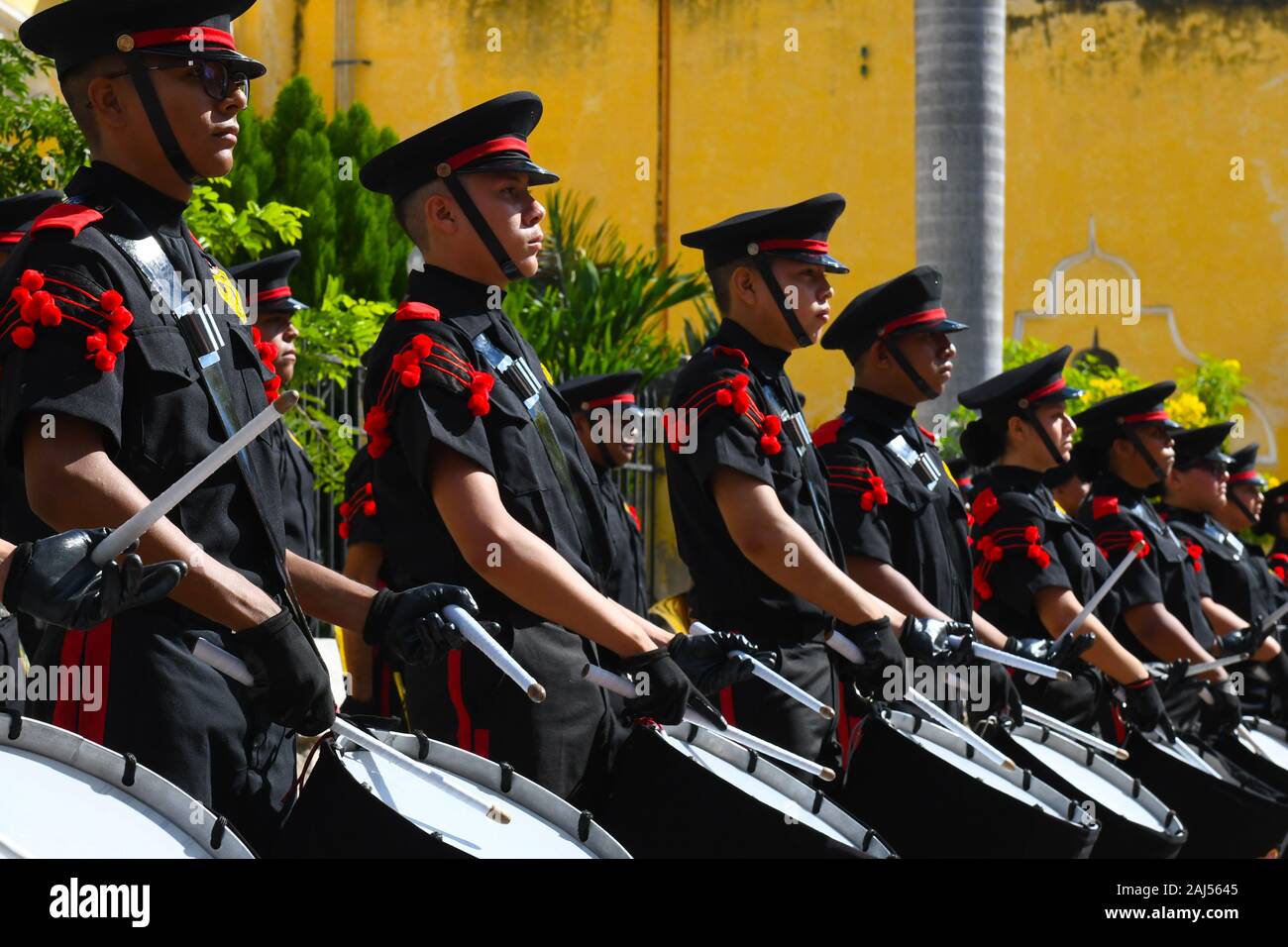 Aniversario del Inicio de la Revolución Mexicana in Merida Mexiko Stockfoto