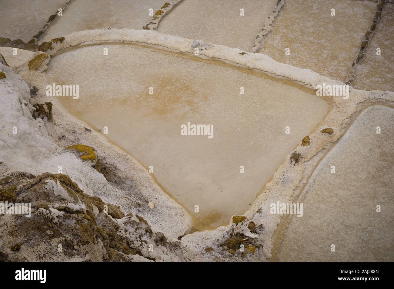 Salineras de Maras Peru Cusco Stockfoto