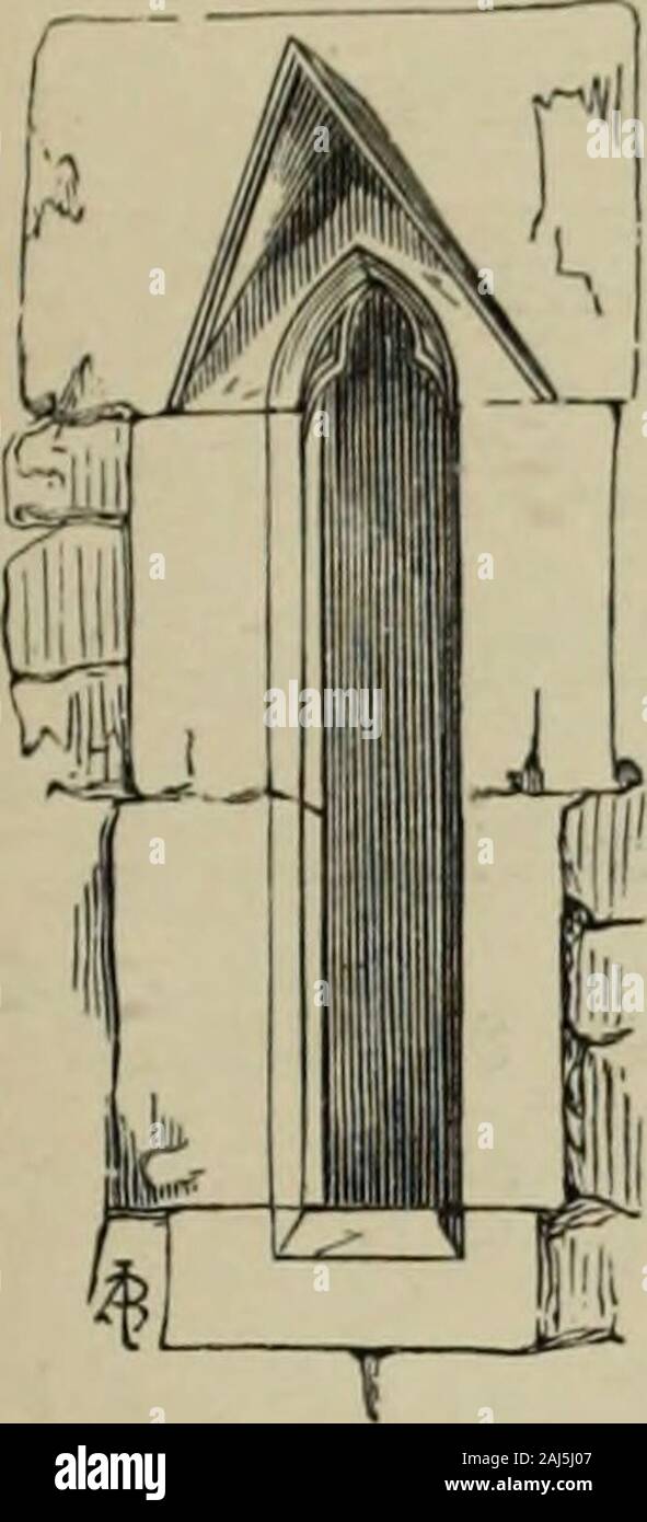 Eine Analyse der gotischen Architektur illustriert durch eine Reihe von nach oben von sieben hundert Beispiele für Türen, Fenster, Verkleidungen, Dächer, Bögen, Kreuze, Panels, Strebepfeiler, Sitze, Bildschirme, etc., und begleitet von Bemerkungen zu den verschiedenen Details eines kirchlichen Gebäudes. 39 REVOLVER LEUCHTET.. Kein Teil &Lt;im alten Gebäude, auch nicht das kleinste Detail, wurde die consideredby Tiuilders Alter als unwürdig Ihrer Aufmerksamkeit: Wir entsprechend thatthese kleine Öffnungen für die Beleuchtung eines Revolvers Treppe häufig angezeigt consideraVjleelegance im Design finden, und kein bisschen Geschick in tlieir Konstr Stockfoto