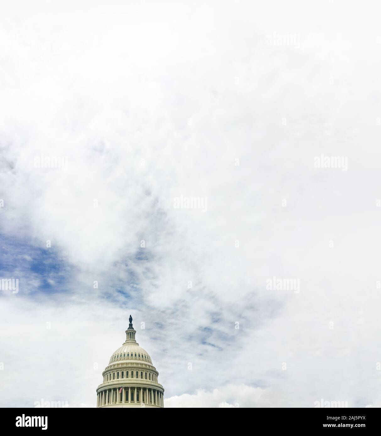 Washington Dc Capitol Gebäude mit Sky. Stockfoto
