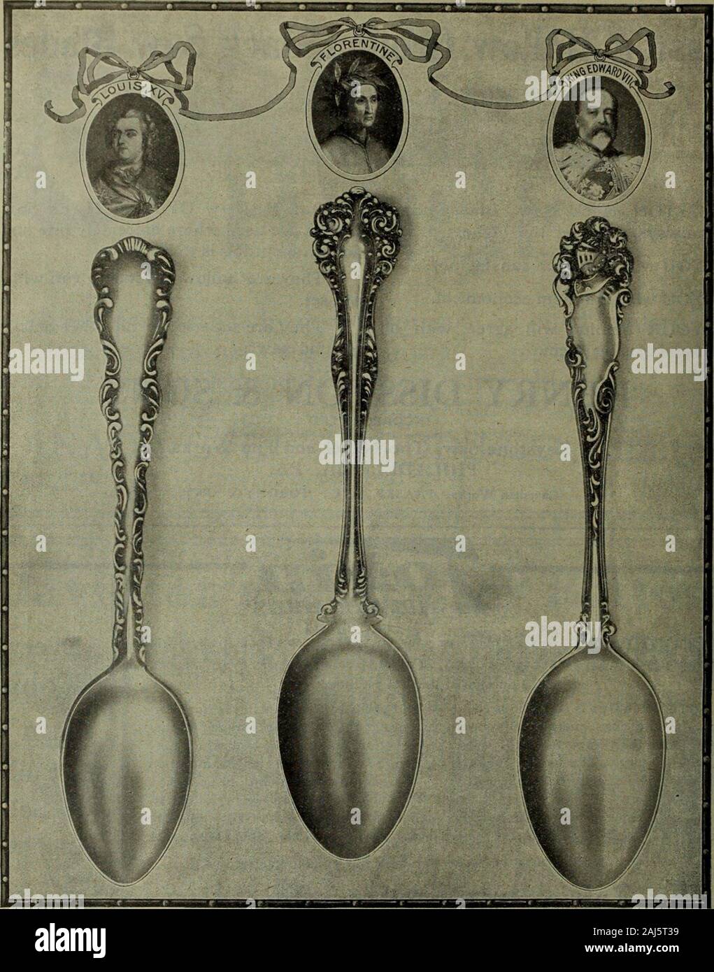 Hardware merchandising Januar-März 1911. HARDWARE- UND METALL. Drei herrliche Verkäufer in bunten Muster der vergoldete Bestecke, dessen Qualität ist vollständig gewährleistet, und die wir nun in unserem neuen Bestecke Fabrik. Die Florentiner und Kin? Edward VII., aber die Vorläufer der Andere neue Muster, die wir purposeputting auf dem Markt. Louis XV. Pattern], spricht für sich. Es ist die beste Vergoldete Muster in der marketat vorhanden. Die TORONTO SILBER PLATTE CO., Limited Fabriken und Verkaufsräumen - - - King Street West, Toronto, CAN. E. G. GOODERHAM, Präsident 10 HARDWARE- UND METALL Stockfoto