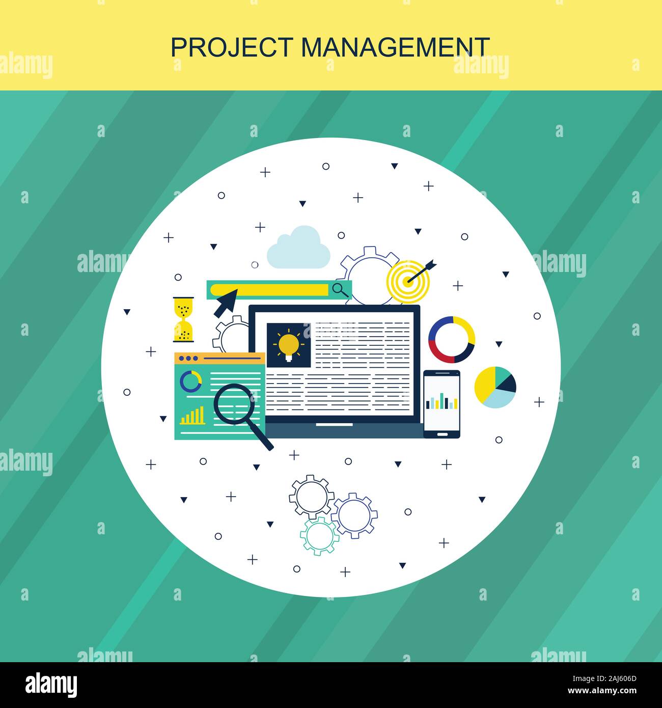 Strategie Der finanace Management Stockfoto