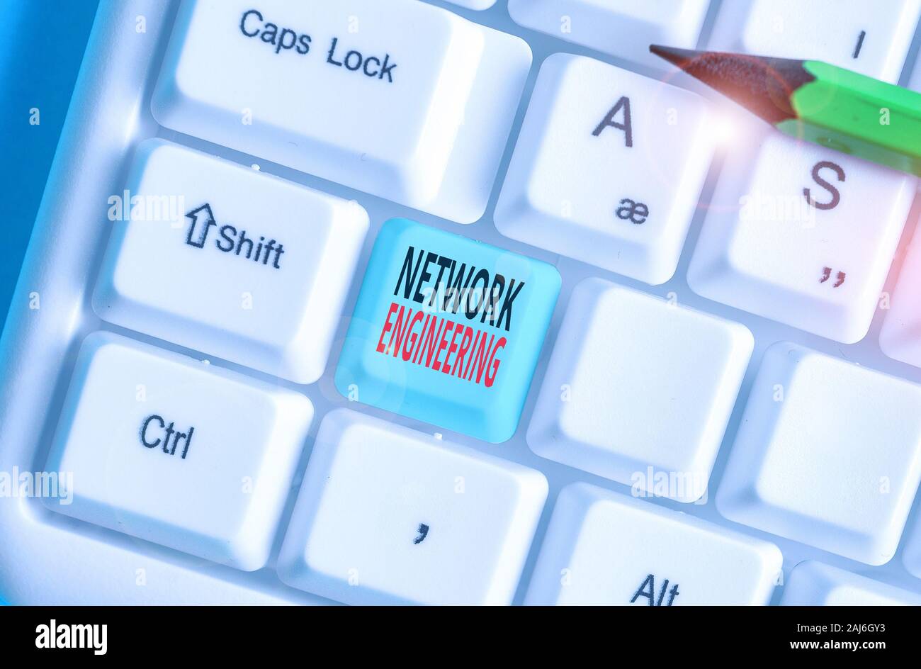 Handschrift Text schreiben Network Engineering. Konzeptionelle foto Feld mit Internetworking Service betreffenden Vorschrift Stockfoto