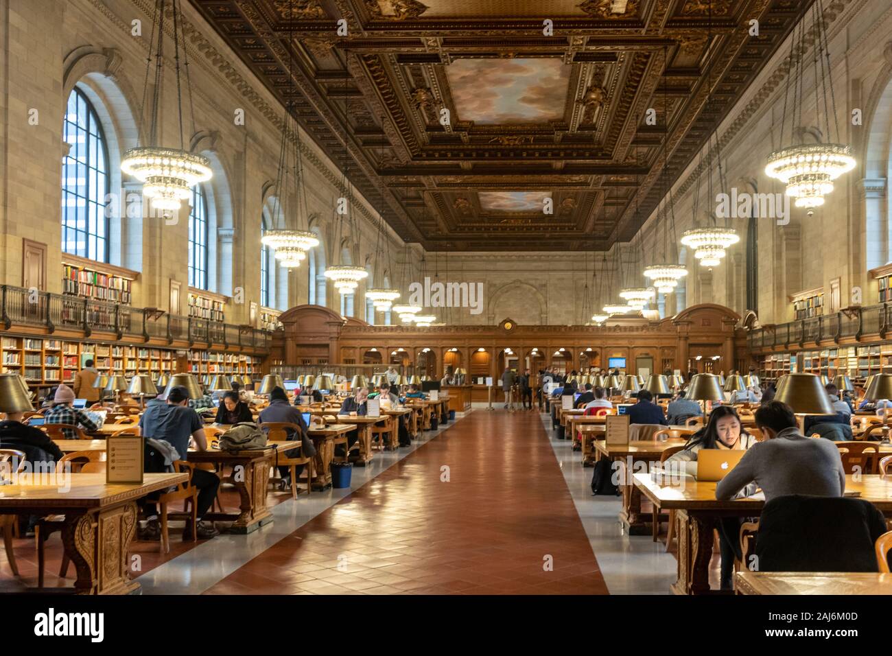 Die New York Public Library im Stephen A. Schwarzman Building Stockfoto