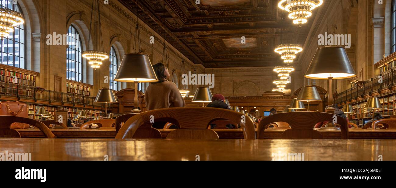 Die New York Public Library im Stephen A. Schwarzman Building Stockfoto