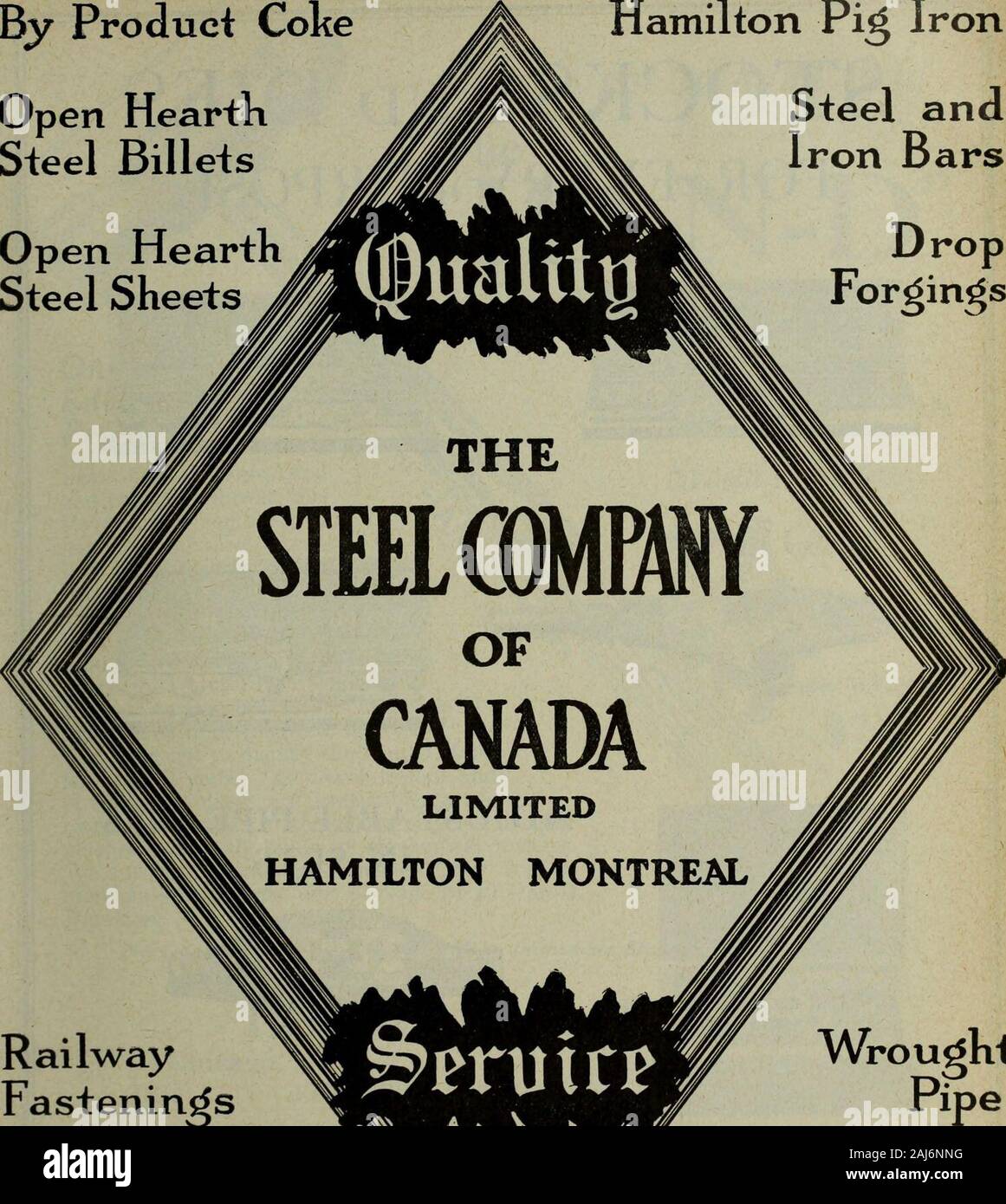 Hardware merchandising September-dezember 1919. DropForcings. WroughtPk> e Schrauben & Nägel Draht & Kabel Produkte 10 HARDWARE- UND METALL-Abschnitt Werbung Dezember 13, 1919 Aktien und STIRBT FÜR JEDEN ZWECK DERBY SCHRAUBE PLATTE Nr. 102 i^4T 0 ¥ 4 7 Größen mit zwei Aktien (AJm, QNE Nr. 10 WINDEISEN | Stockfoto