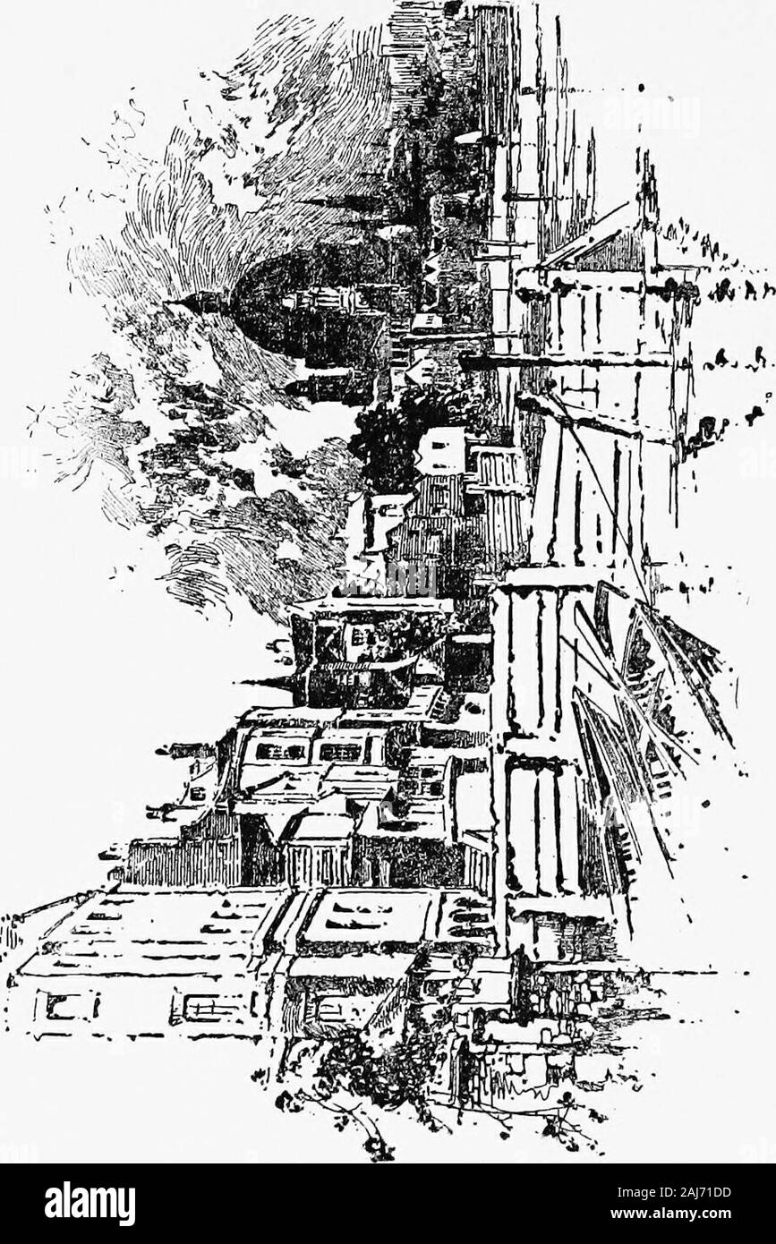 Shakespeare's England. tch wie Kathedrale aislesand sind unter dem grünen Bögen von Elm und Eiche verloren; der kleinen Kirche Türme embowered in Ivy; thatchedcottages drapiert mit Rosen; der dunklen Schluchten, wilde luxuriantwith eine Fülle von Felsen und Bäume; und der goldengrain, die Wellen sanft und flüstert in den summerwind; während alle um, die Grasbewachsenen Banken und Glimmer- wiesen sind strahlend mit gelben Gänseblümchen, und withthat wunderbare Scarlet der Mohn, der eine almosthuman Glanz des Lebens und Lieblichkeit auf das ganze Gesicht ofEngland. Nach einigen Stunden des wie ein Festzug - sonovel, so fascin Stockfoto