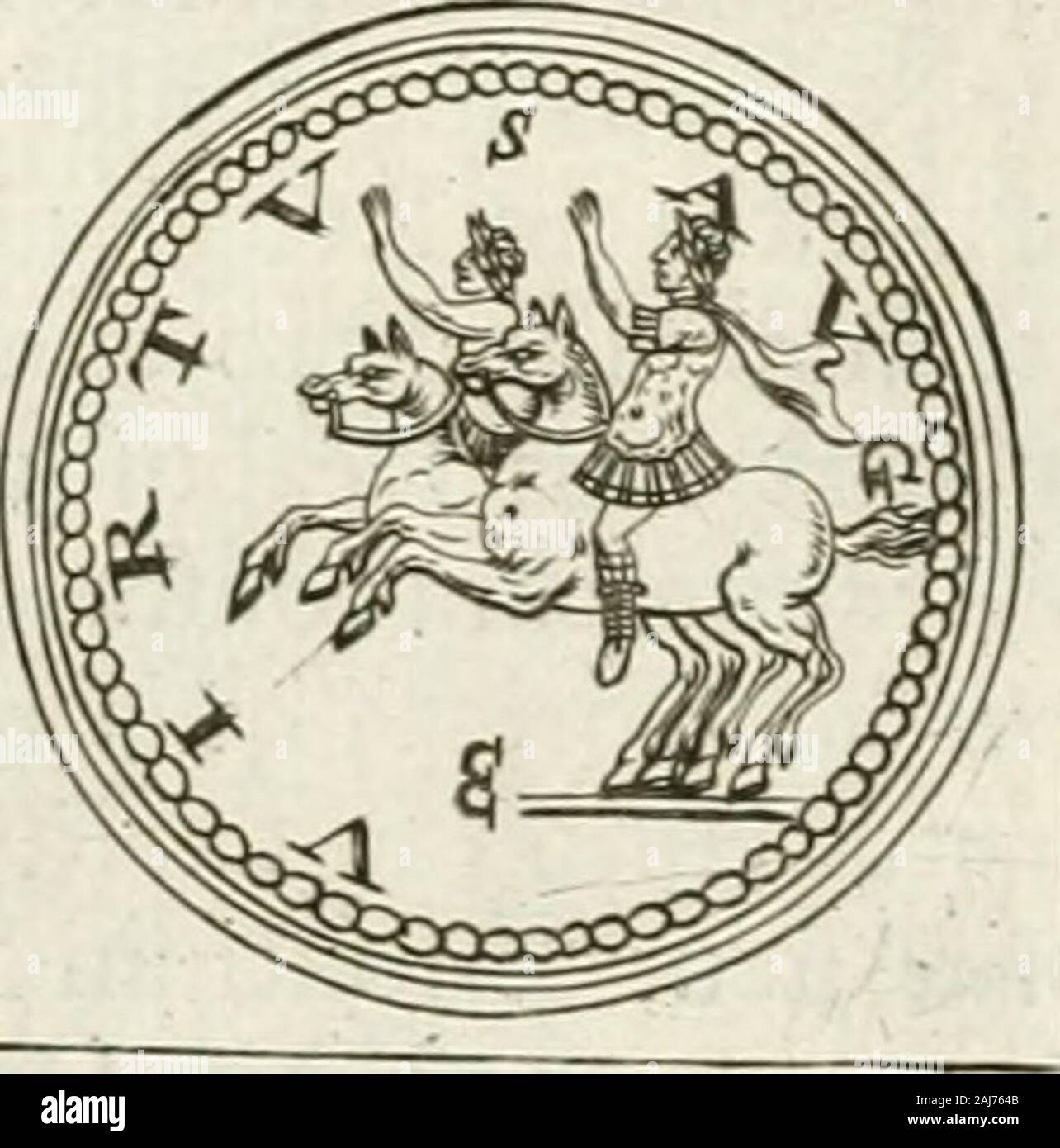 Veterum Romanorum Religio castrametatio, disciplina militaris Ut&balneae ex Antiquis numismatibus & lapidibus demonstrata. ViUgeiitiiirt! ni (lrasad hnnnmfnempir - ditciiniif. diiomoioTeicresin - {iiiuvnnt^ dt:! Viisjuisfitcn-Aas. Maiii TtmfUUnerVd!!, HercuiisVorica. 7 tmplit^ e-neris florteC Vrofer-pin £ Co-TJiuhiuca. - J 2 R E 1. I C I O M Aurclii hic Jam exhibito numifmate confpiclturImperator thorace fuo-miUtari indutusjante cumhafta ahos in Manu dextra procedens, galeato Capite, militi-bus fuiscomitatus, tranfiens pontem e navigiis fadum, ad expeditionem proficifcens glonofx Miliz:, quod de- Stockfoto